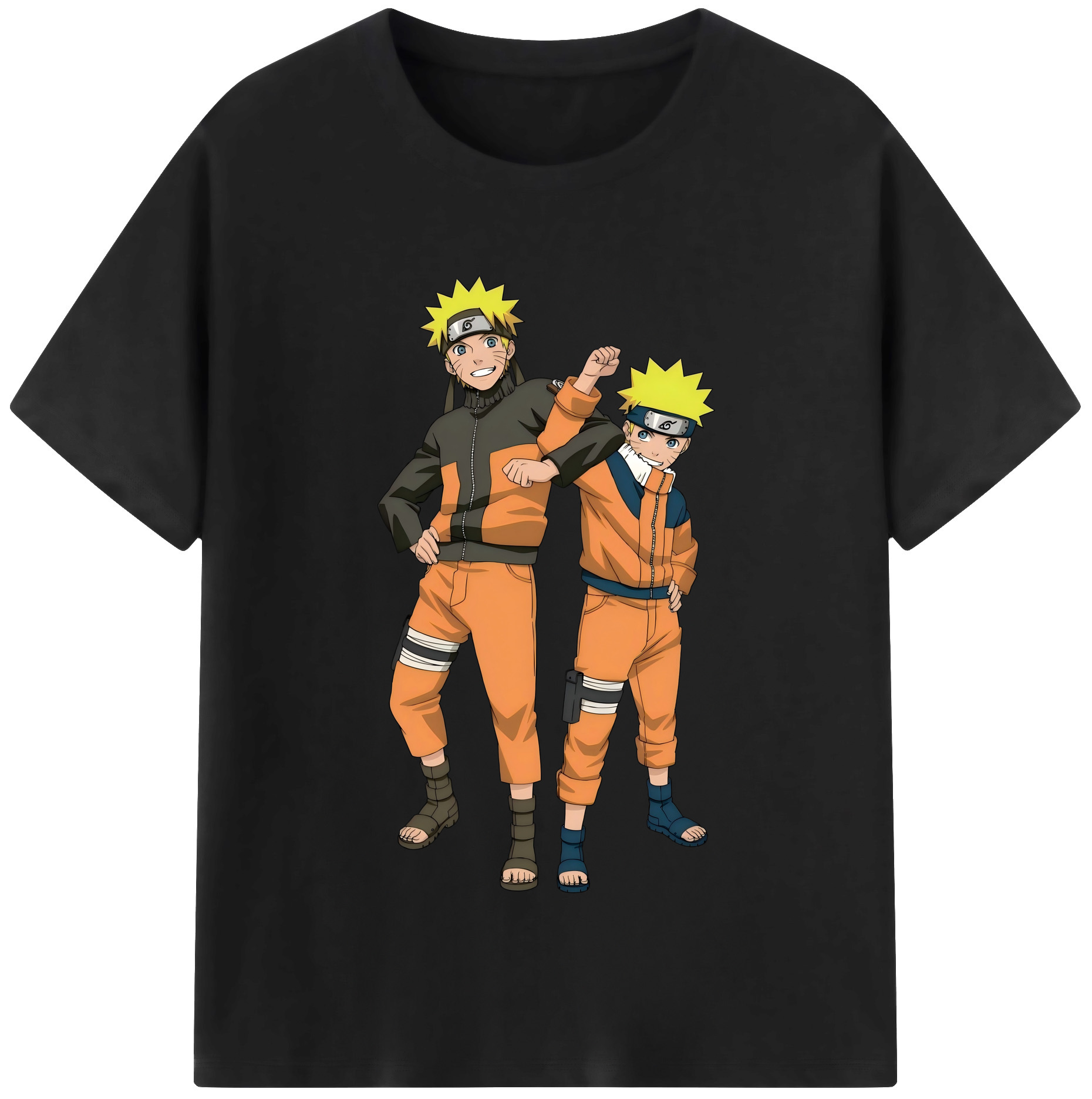 （画像用） NARUTO -ナルト- うずまき ナルト Uzumaki Naruto レディースカジュアルプリントTシャツ（綿100％）