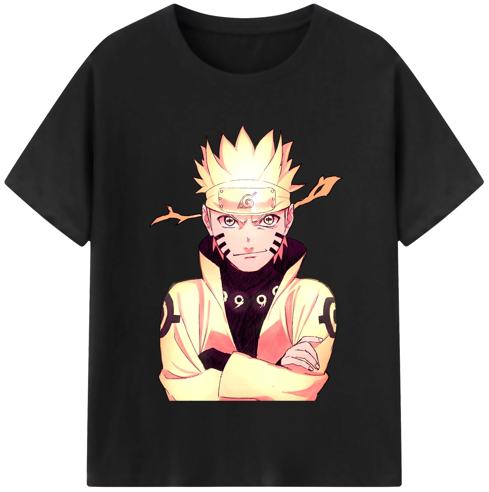 （画像用） NARUTO -ナルト- うずまき ナルト Uzumaki Naruto レディースカジュアルプリントTシャツ（綿100％）
