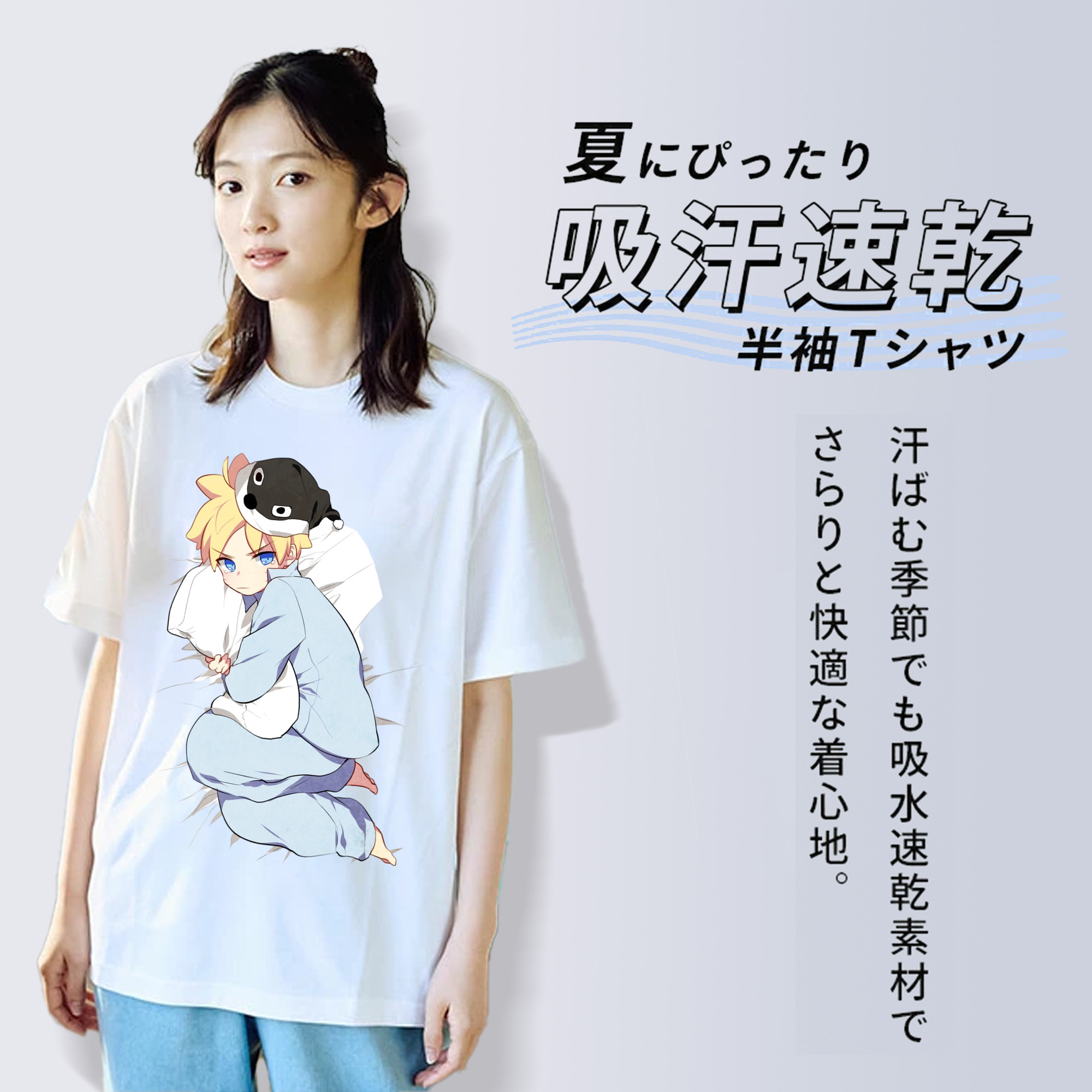 NARUTO -ナルト- うずまき ナルト Uzumaki Naruto レディースカジュアルプリントTシャツ（綿100％）