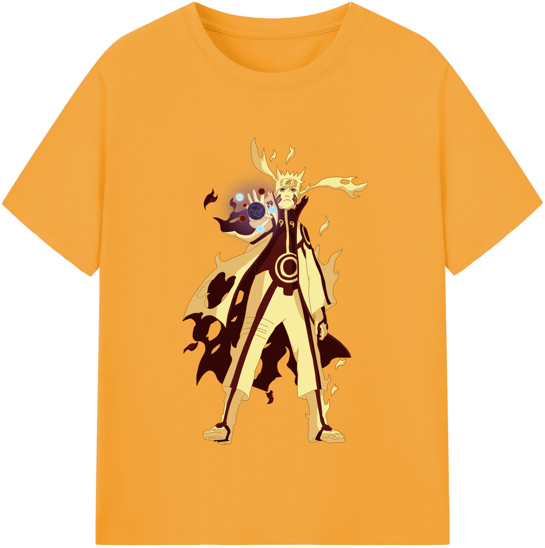 NARUTO -ナルト- うずまき ナルト Uzumaki Naruto レディースカジュアルプリントTシャツ（綿100％）