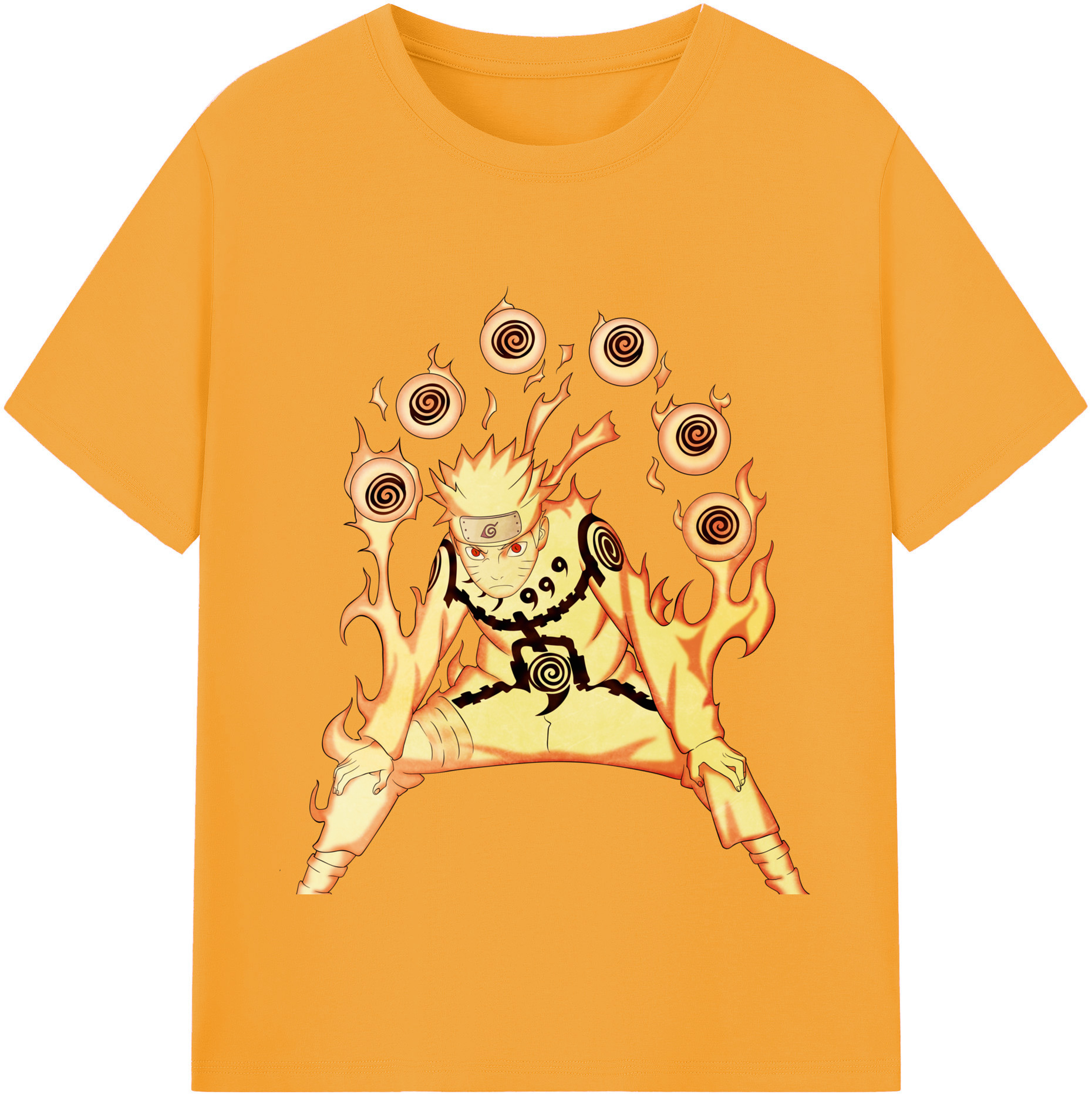 （画像用） NARUTO -ナルト- うずまき ナルト Uzumaki Naruto レディースカジュアルプリントTシャツ（綿100％）