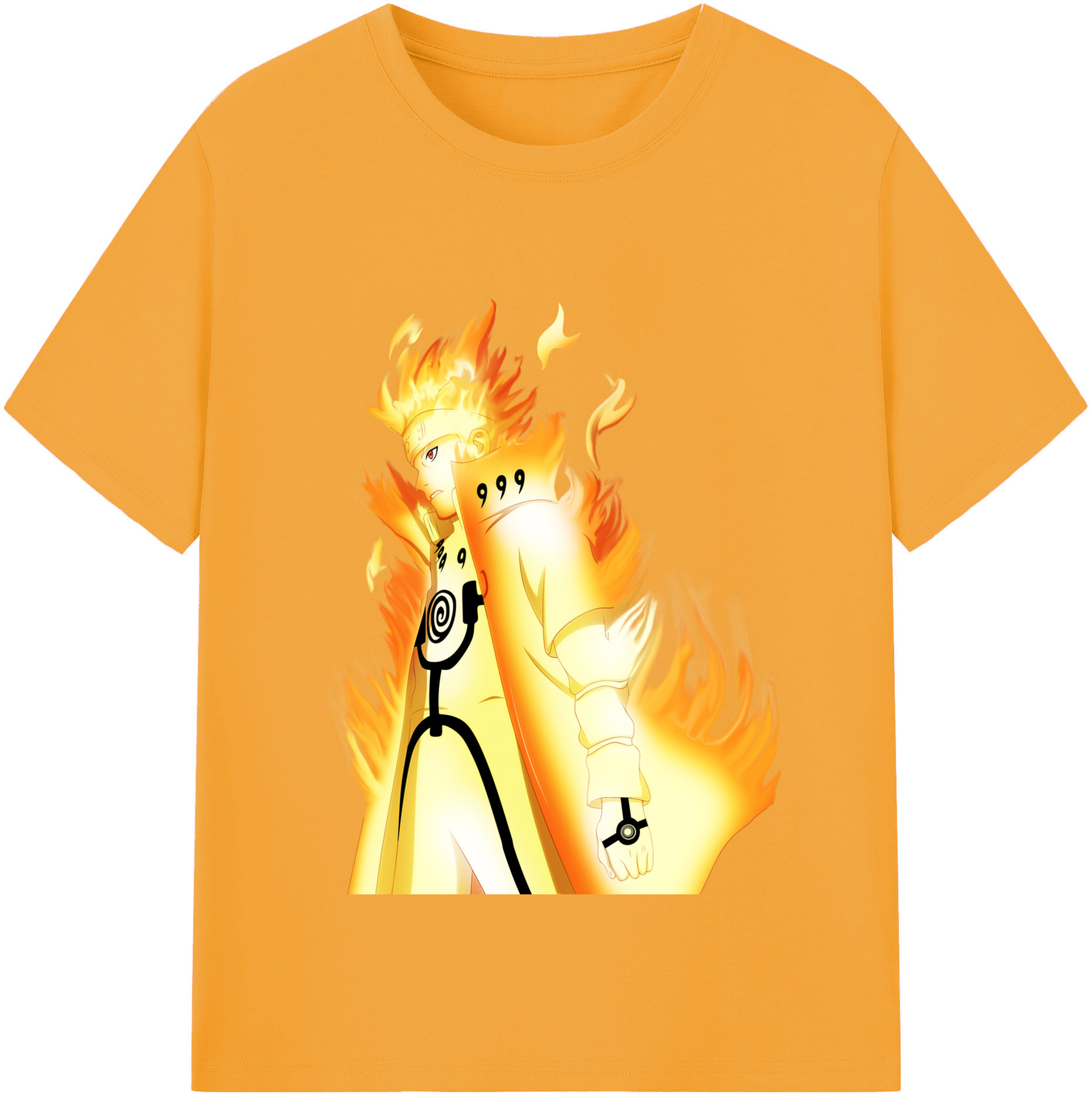 （画像用） NARUTO -ナルト- うずまき ナルト Uzumaki Naruto レディースカジュアルプリントTシャツ（綿100％）