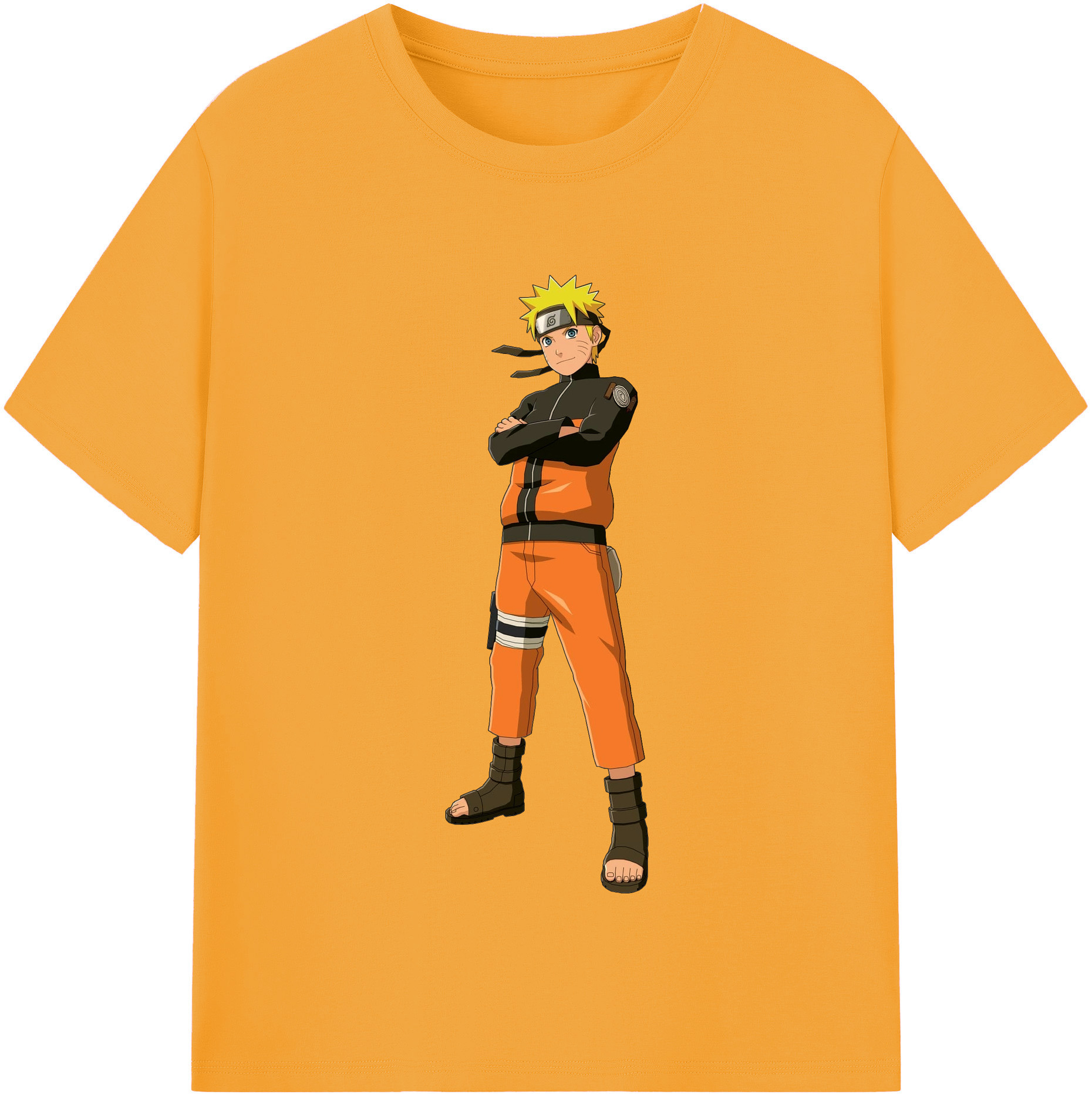 NARUTO -ナルト- うずまき ナルト Uzumaki Naruto レディースカジュアルプリントTシャツ（綿100％）