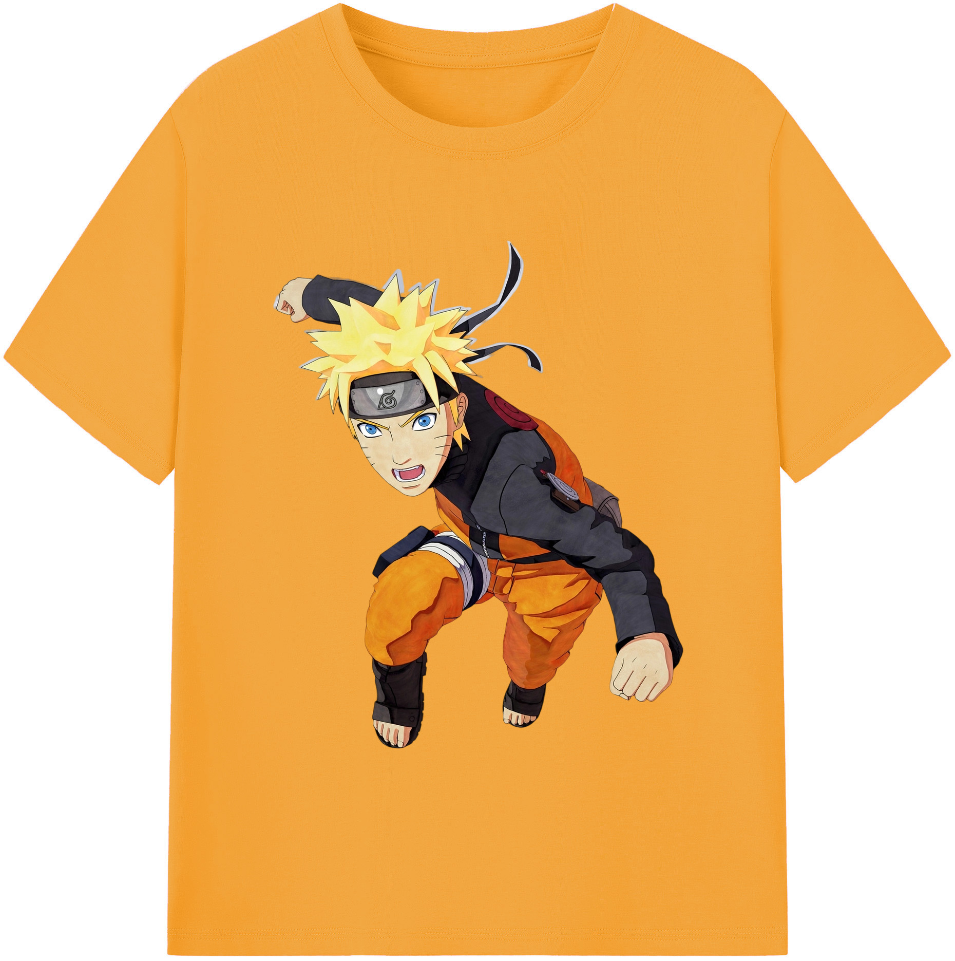 （画像用） NARUTO -ナルト- うずまき ナルト Uzumaki Naruto レディースカジュアルプリントTシャツ（綿100％）