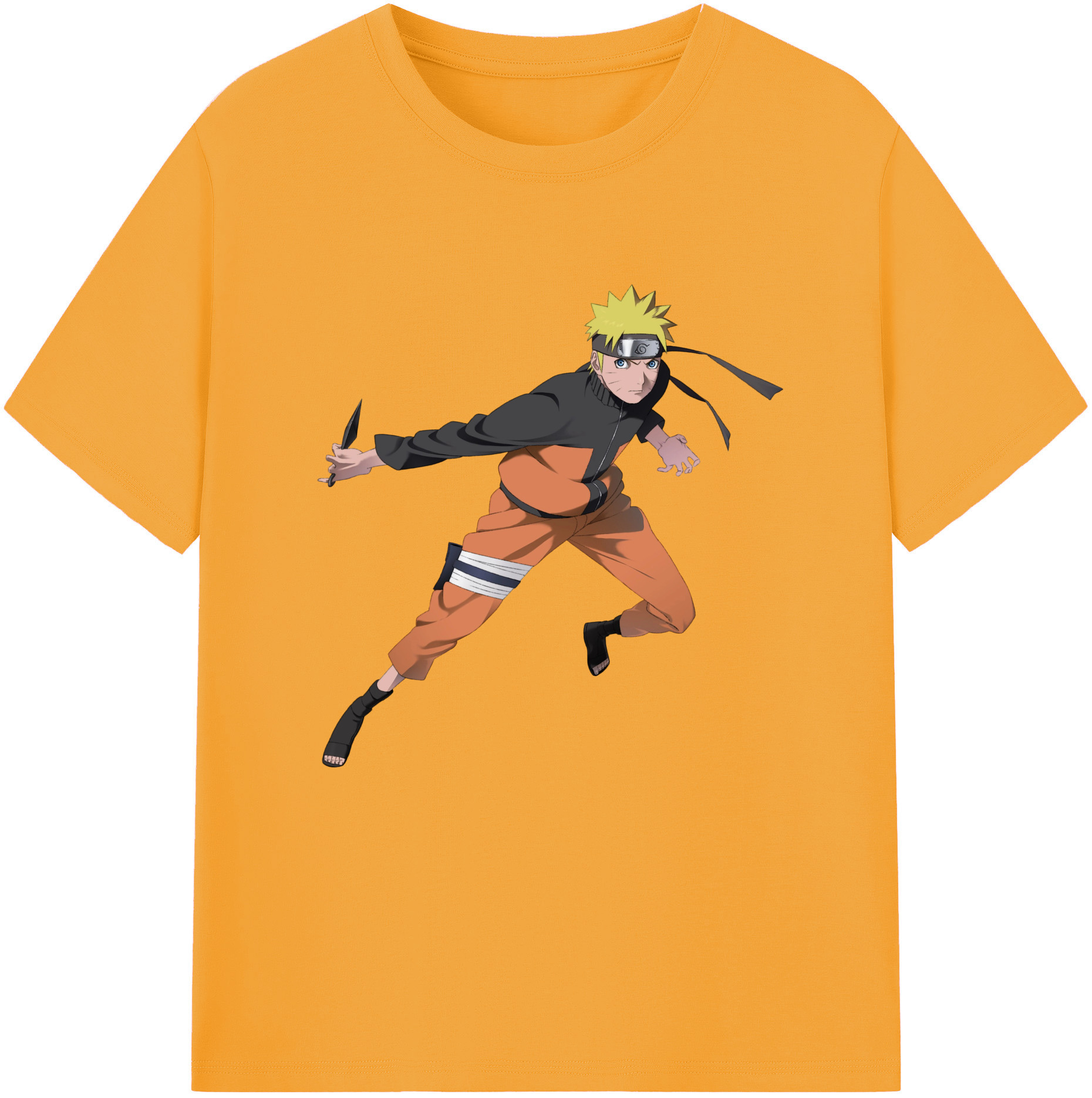 NARUTO -ナルト- うずまき ナルト Uzumaki Naruto レディースカジュアルプリントTシャツ（綿100％）