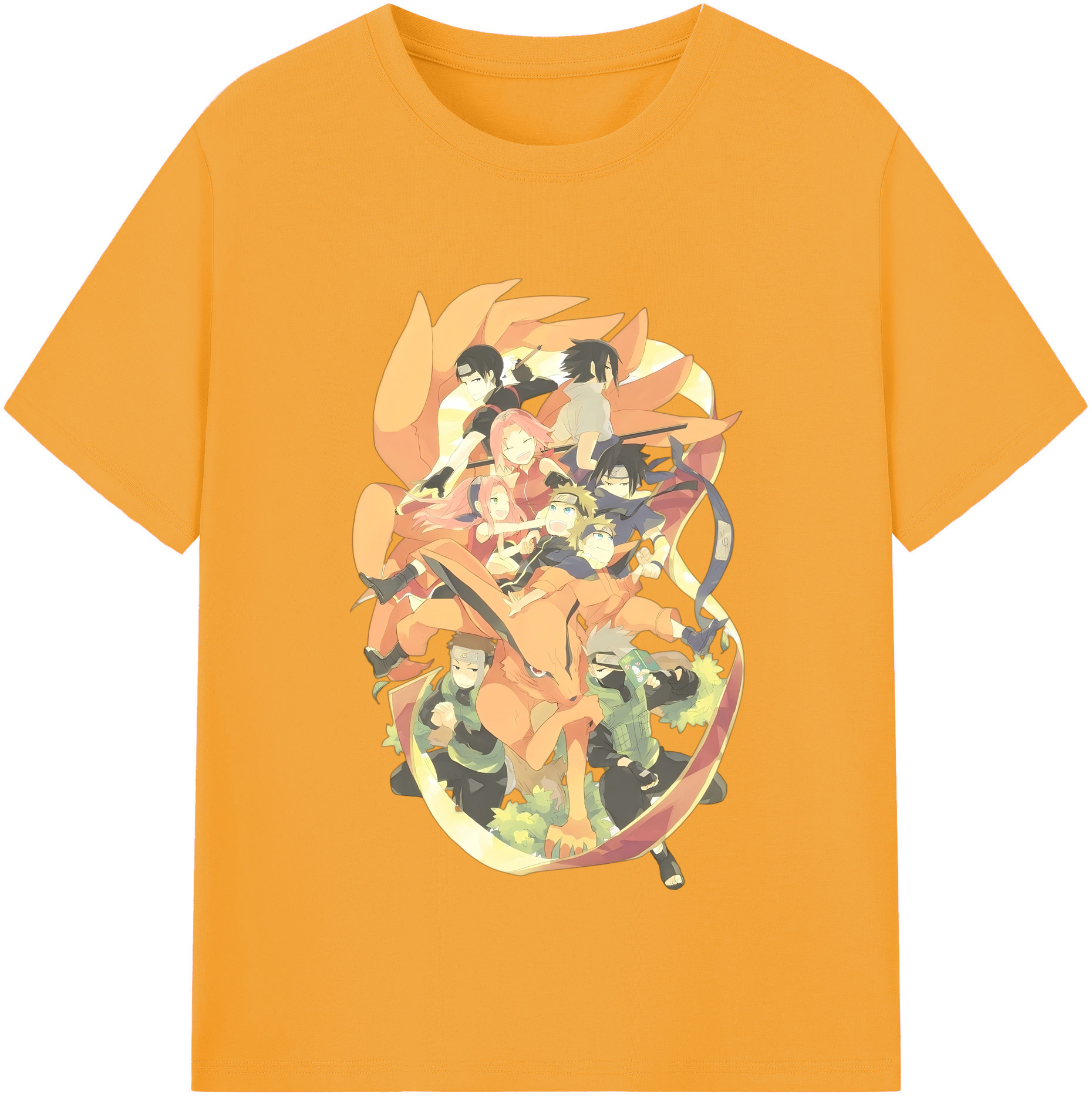 （画像用） NARUTO -ナルト- うずまき ナルト Uzumaki Naruto レディースカジュアルプリントTシャツ（綿100％）
