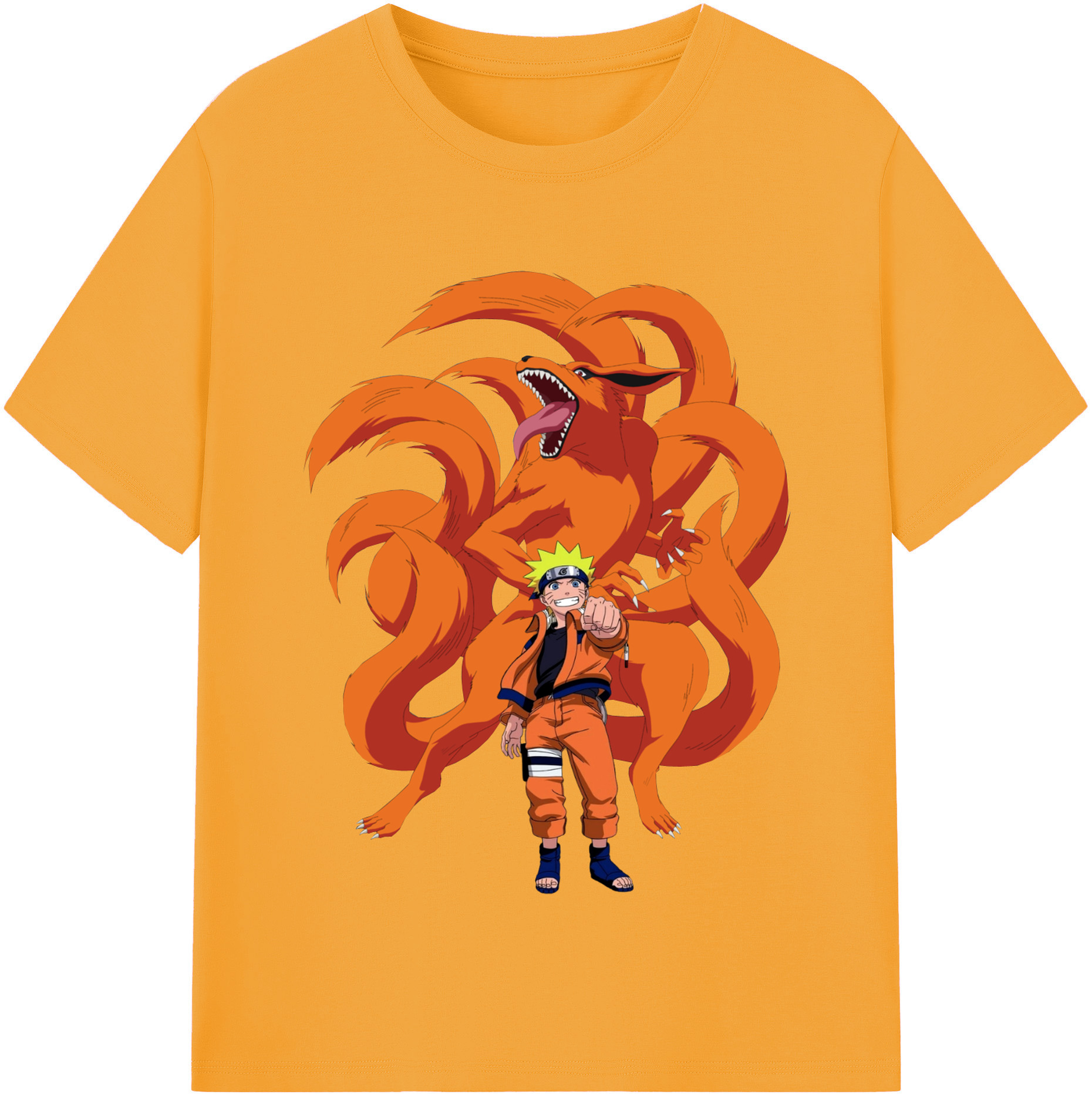 （画像用） NARUTO -ナルト- うずまき ナルト Uzumaki Naruto レディースカジュアルプリントTシャツ（綿100％）