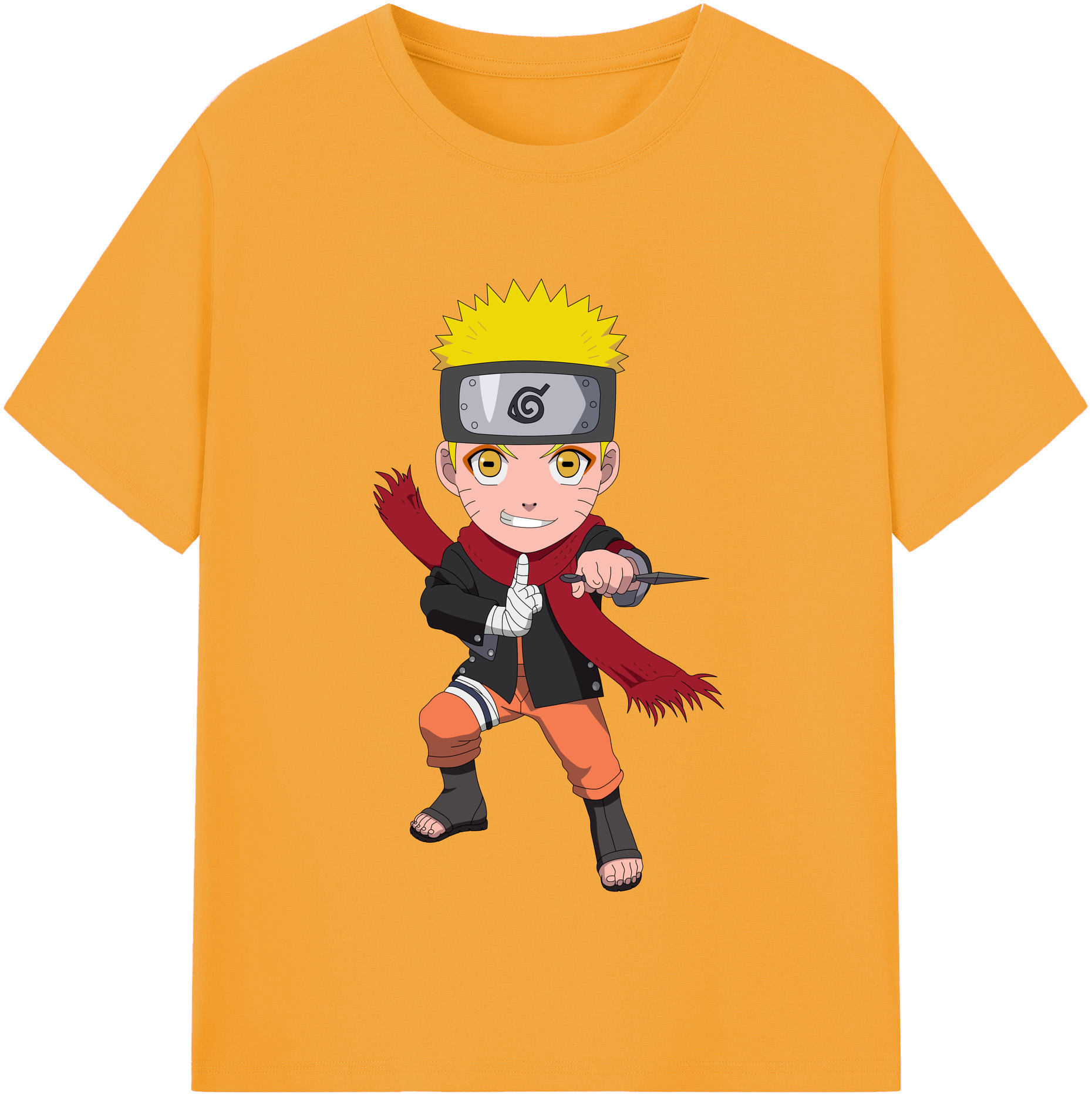 （画像用） NARUTO -ナルト- うずまき ナルト Uzumaki Naruto レディースカジュアルプリントTシャツ（綿100％）