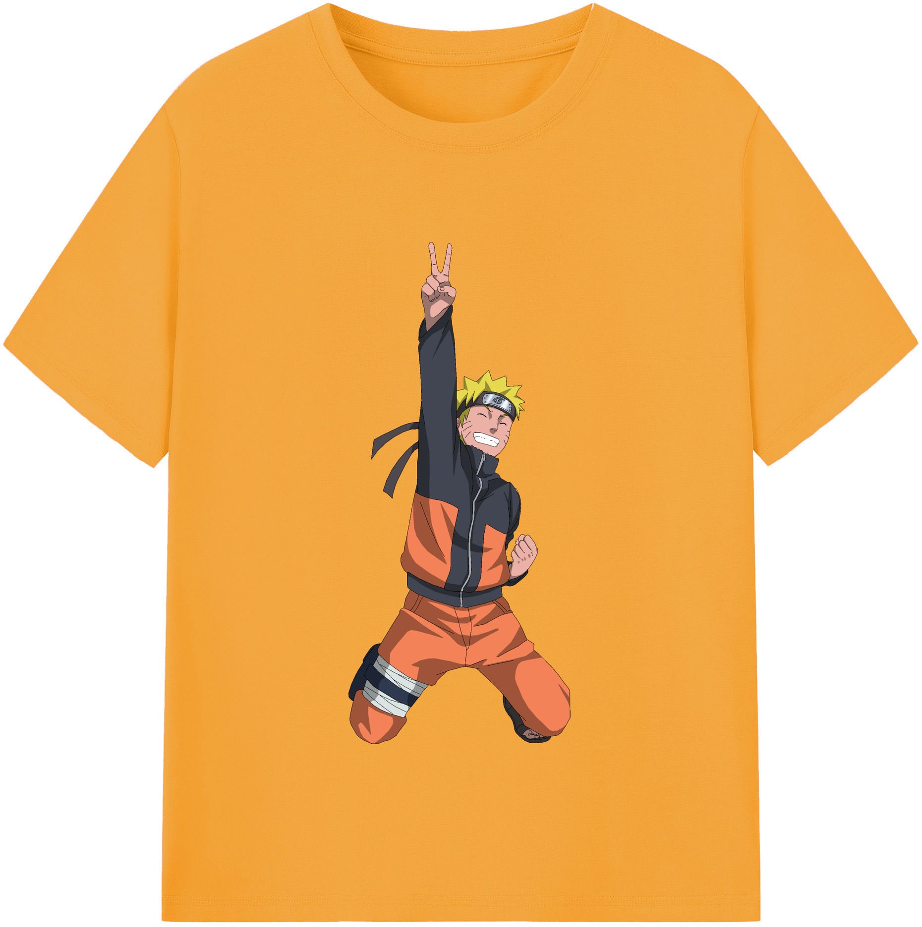 （画像用） NARUTO -ナルト- うずまき ナルト Uzumaki Naruto レディースカジュアルプリントTシャツ（綿100％）