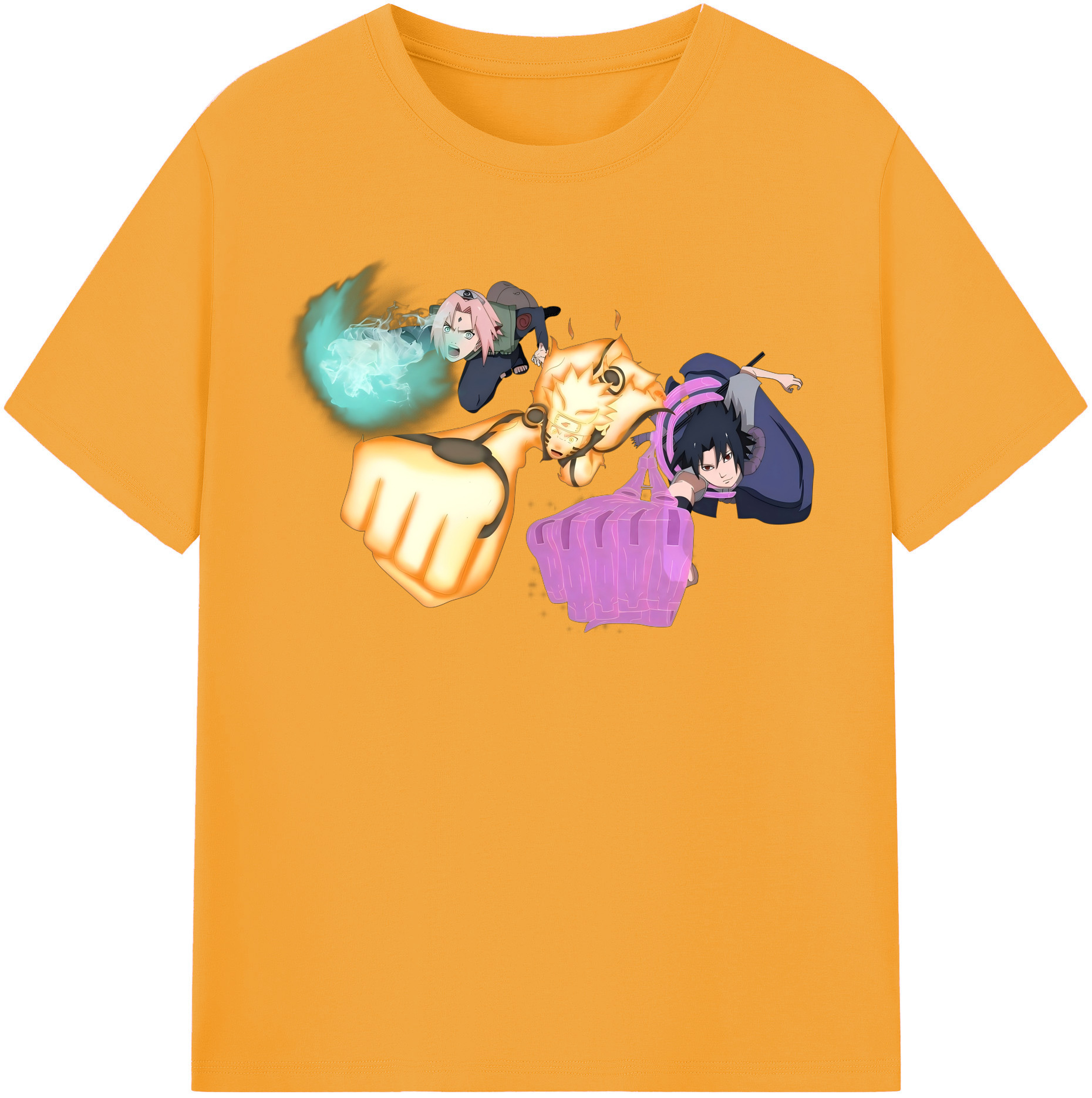 （画像用） NARUTO -ナルト- うずまき ナルト Uzumaki Naruto レディースカジュアルプリントTシャツ（綿100％）