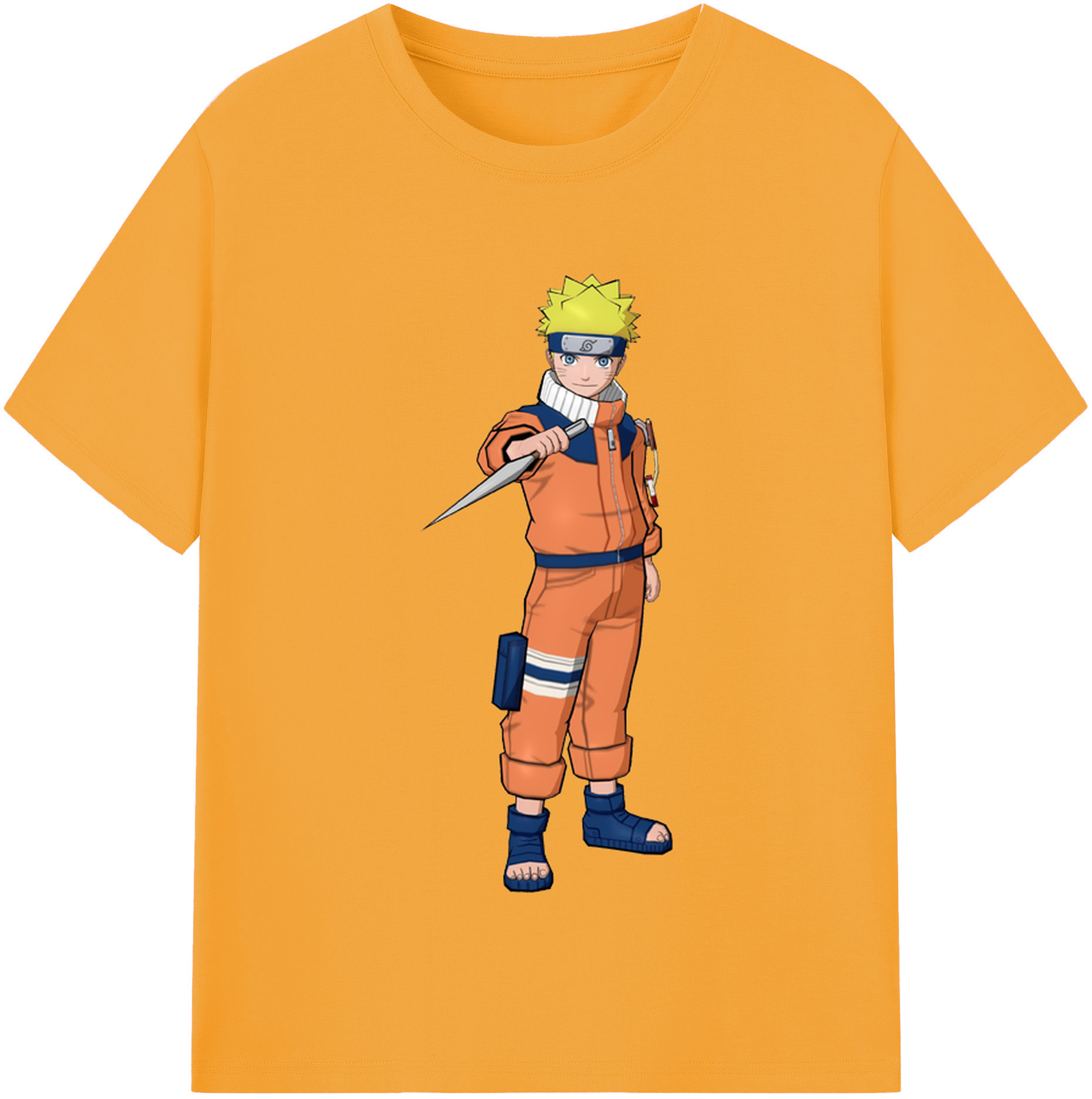 （画像用） NARUTO -ナルト- うずまき ナルト Uzumaki Naruto レディースカジュアルプリントTシャツ（綿100％）