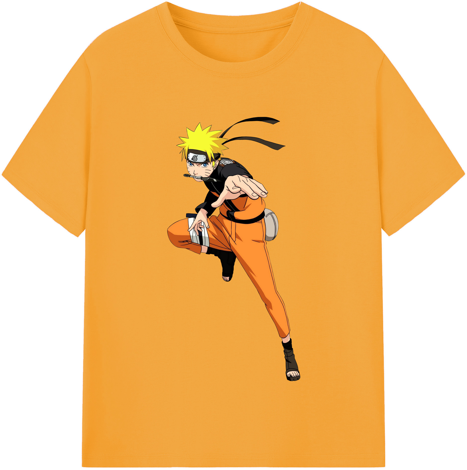 （画像用） NARUTO -ナルト- うずまき ナルト Uzumaki Naruto レディースカジュアルプリントTシャツ（綿100％）