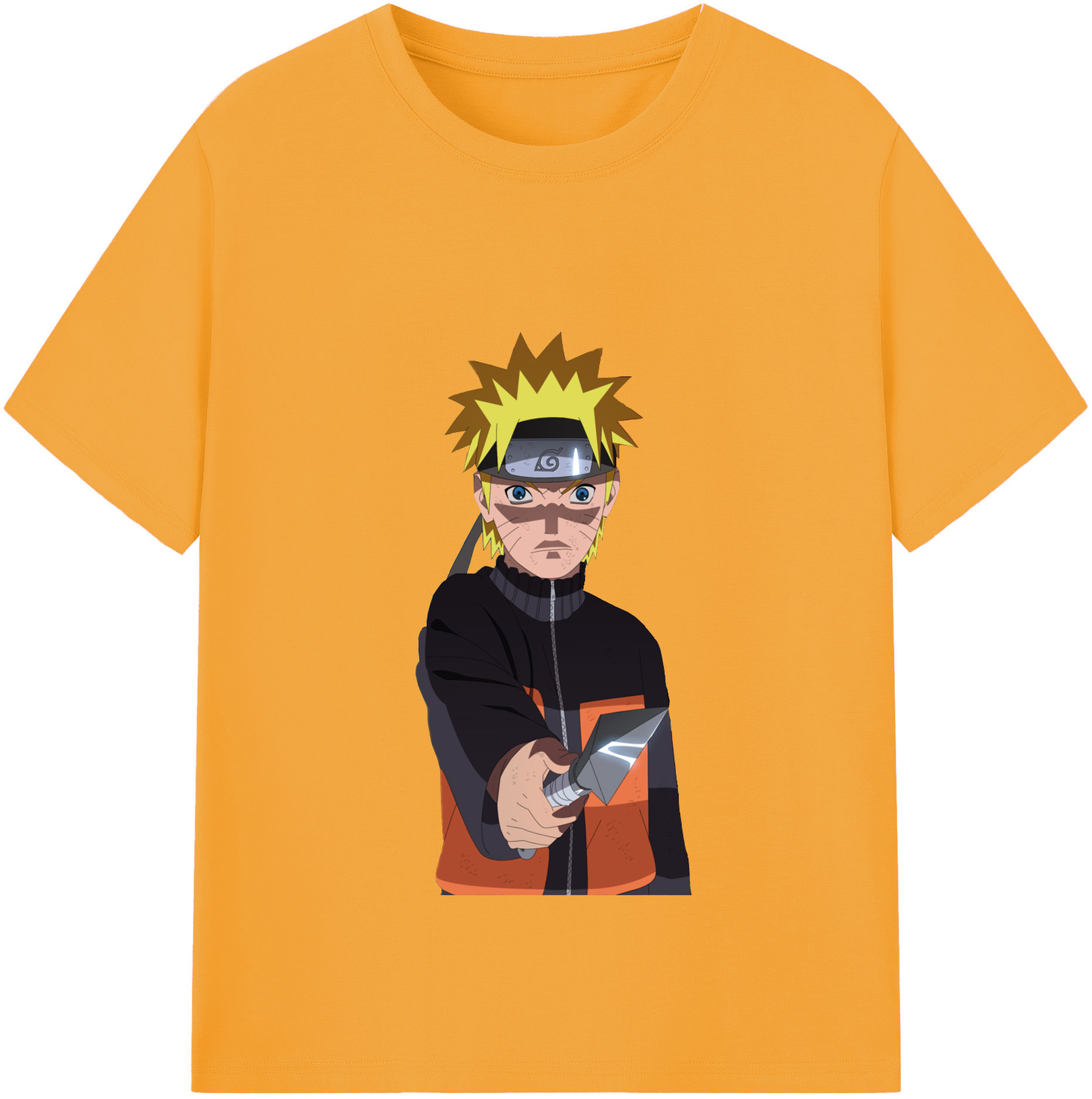 （画像用） NARUTO -ナルト- うずまき ナルト Uzumaki Naruto レディースカジュアルプリントTシャツ（綿100％）