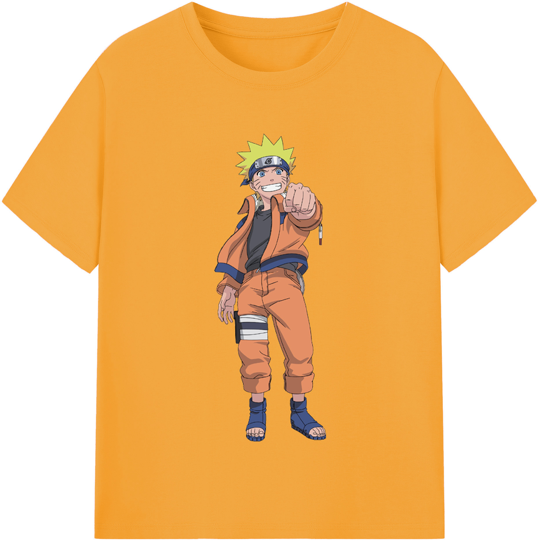 （画像用） NARUTO -ナルト- うずまき ナルト Uzumaki Naruto レディースカジュアルプリントTシャツ（綿100％）