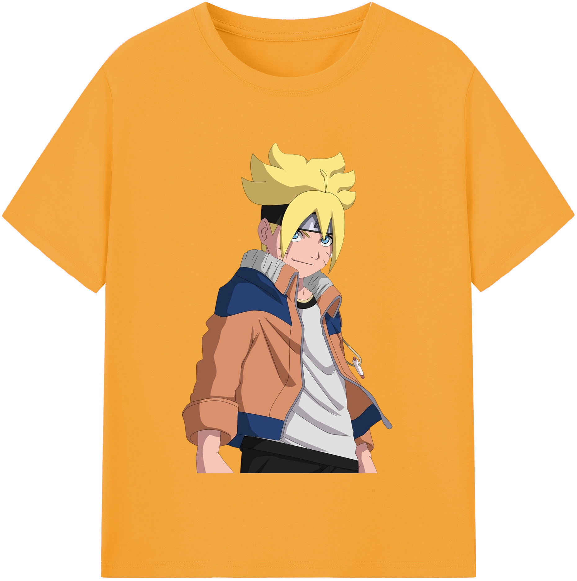 （画像用） NARUTO -ナルト- うずまき ナルト Uzumaki Naruto レディースカジュアルプリントTシャツ（綿100％）