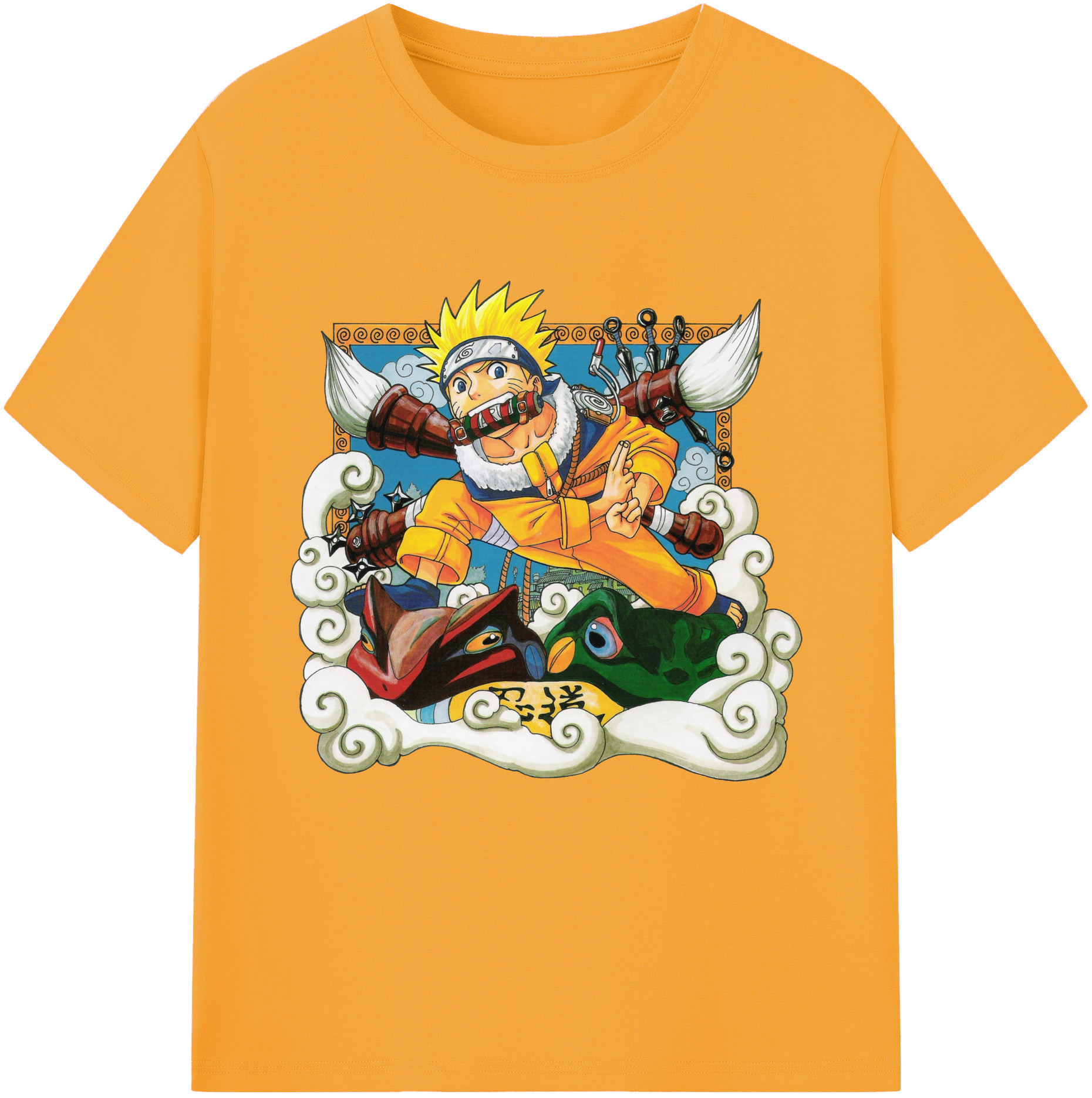 （画像用） NARUTO -ナルト- うずまき ナルト Uzumaki Naruto レディースカジュアルプリントTシャツ（綿100％）