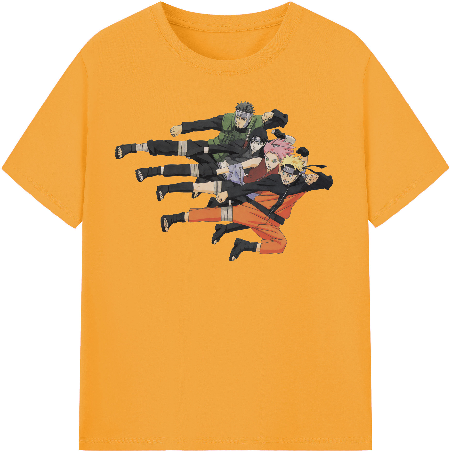 （画像用） NARUTO -ナルト- うずまき ナルト Uzumaki Naruto レディースカジュアルプリントTシャツ（綿100％）