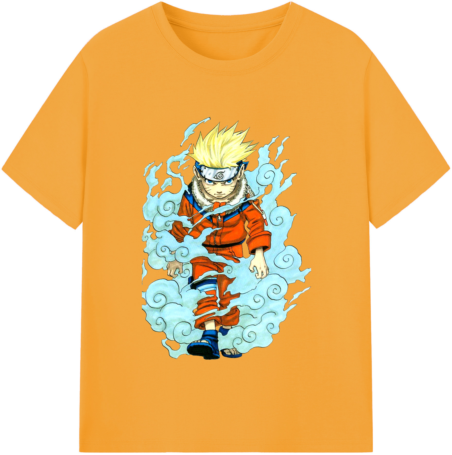 （画像用） NARUTO -ナルト- うずまき ナルト Uzumaki Naruto レディースカジュアルプリントTシャツ（綿100％）