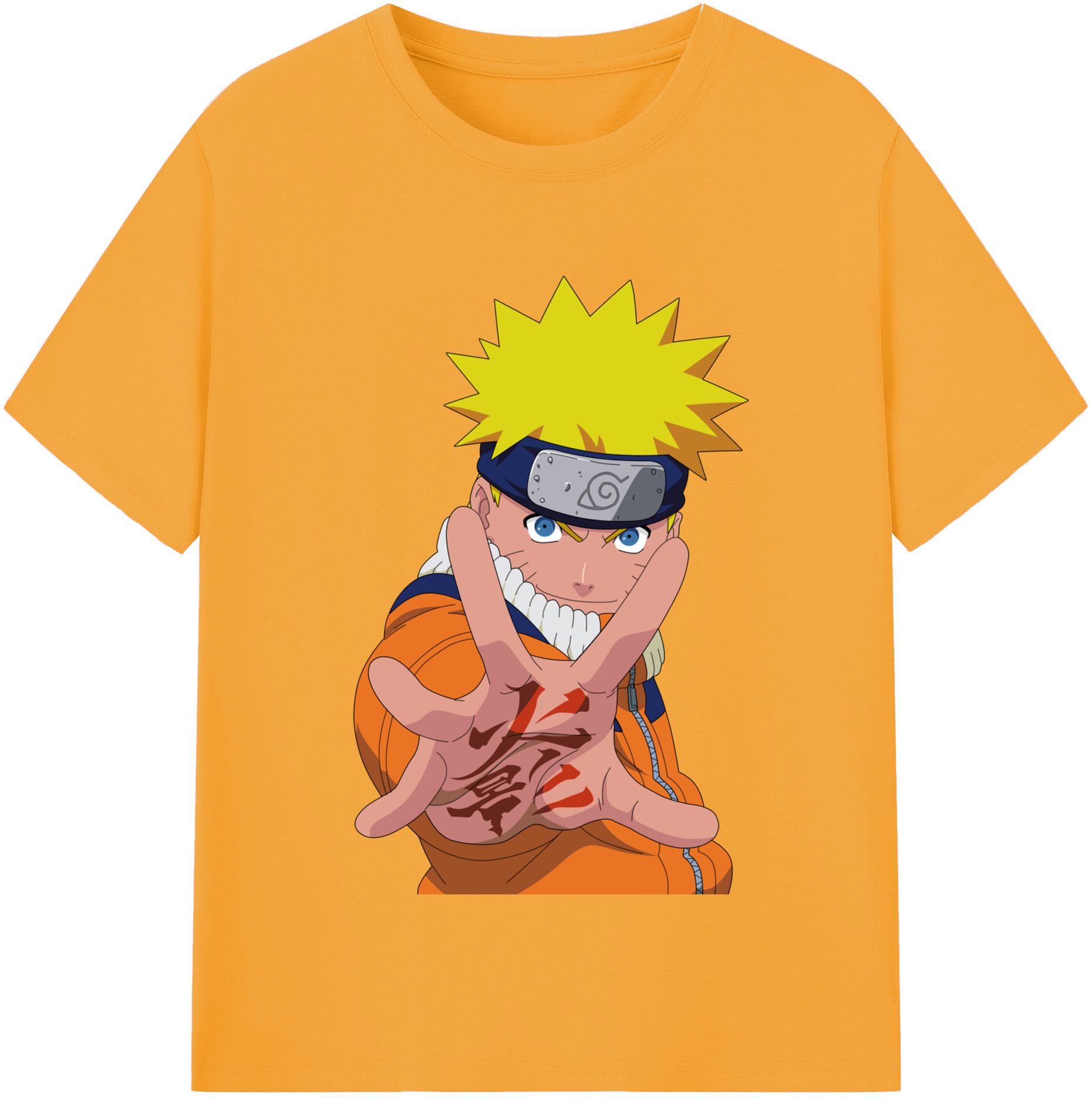 （画像用） NARUTO -ナルト- うずまき ナルト Uzumaki Naruto レディースカジュアルプリントTシャツ（綿100％）
