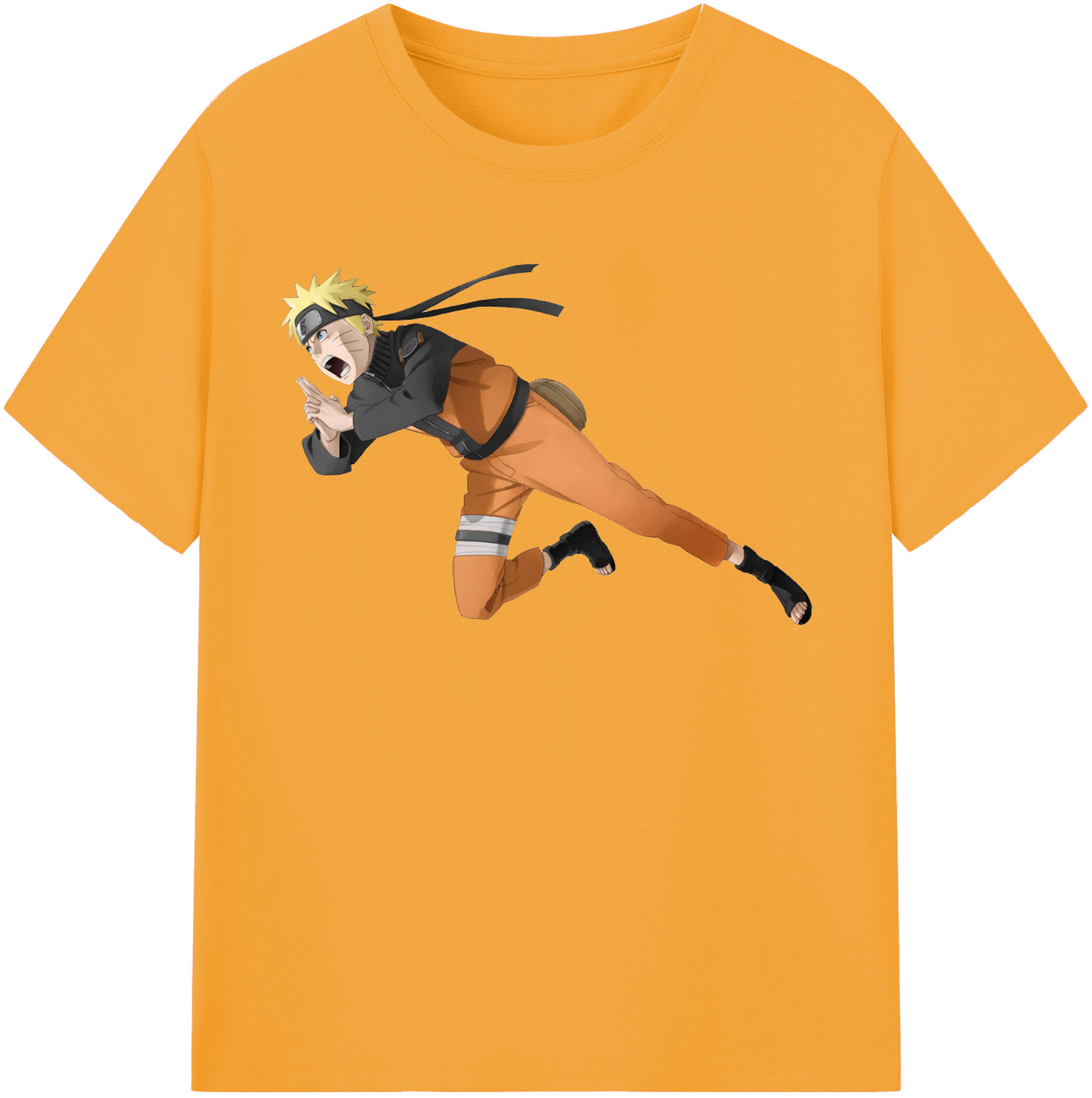 （画像用） NARUTO -ナルト- うずまき ナルト Uzumaki Naruto レディースカジュアルプリントTシャツ（綿100％）