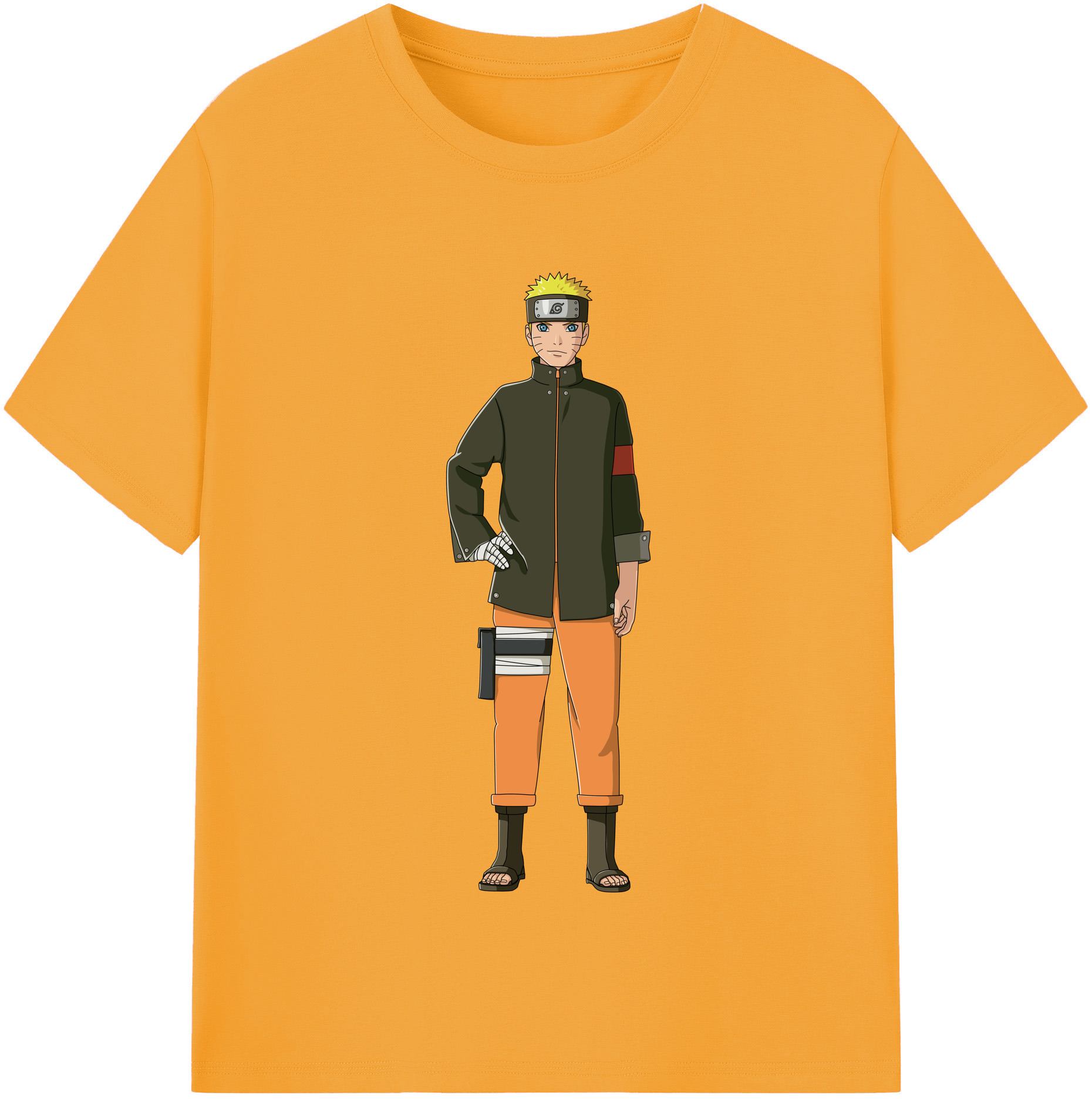（画像用） NARUTO -ナルト- うずまき ナルト Uzumaki Naruto レディースカジュアルプリントTシャツ（綿100％）