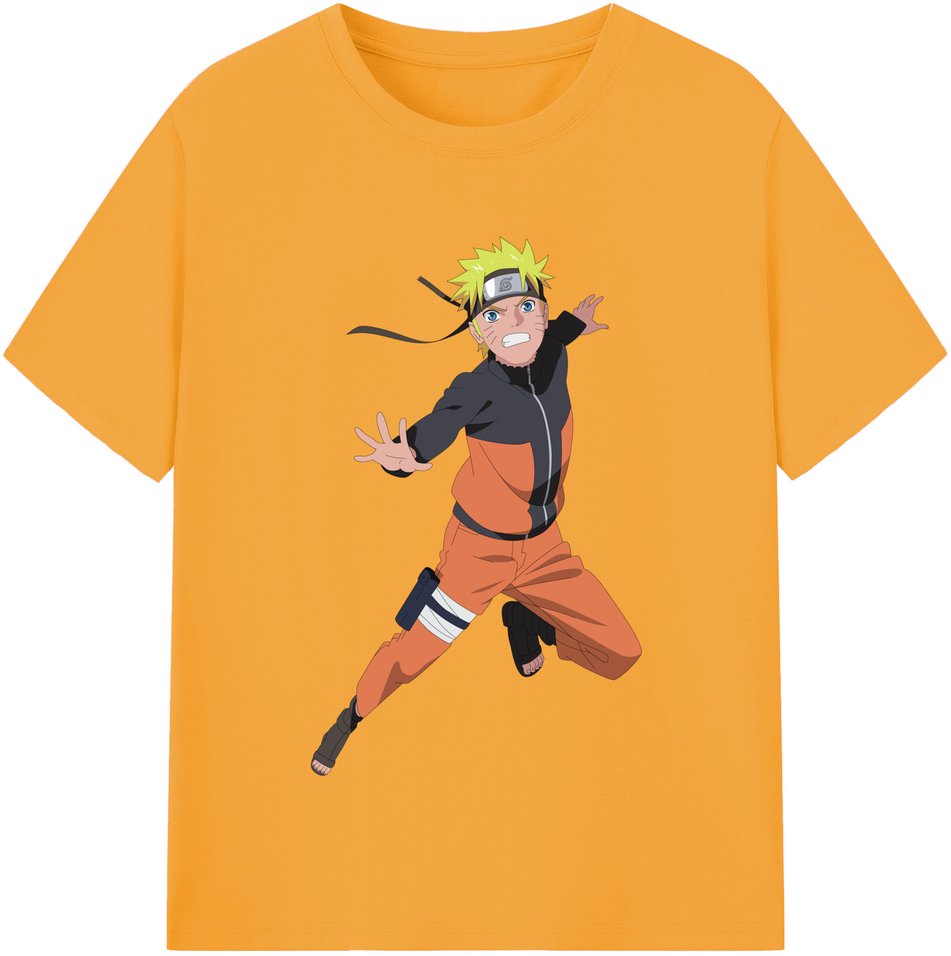 NARUTO -ナルト- うずまき ナルト Uzumaki Naruto レディースカジュアルプリントTシャツ（綿100％）