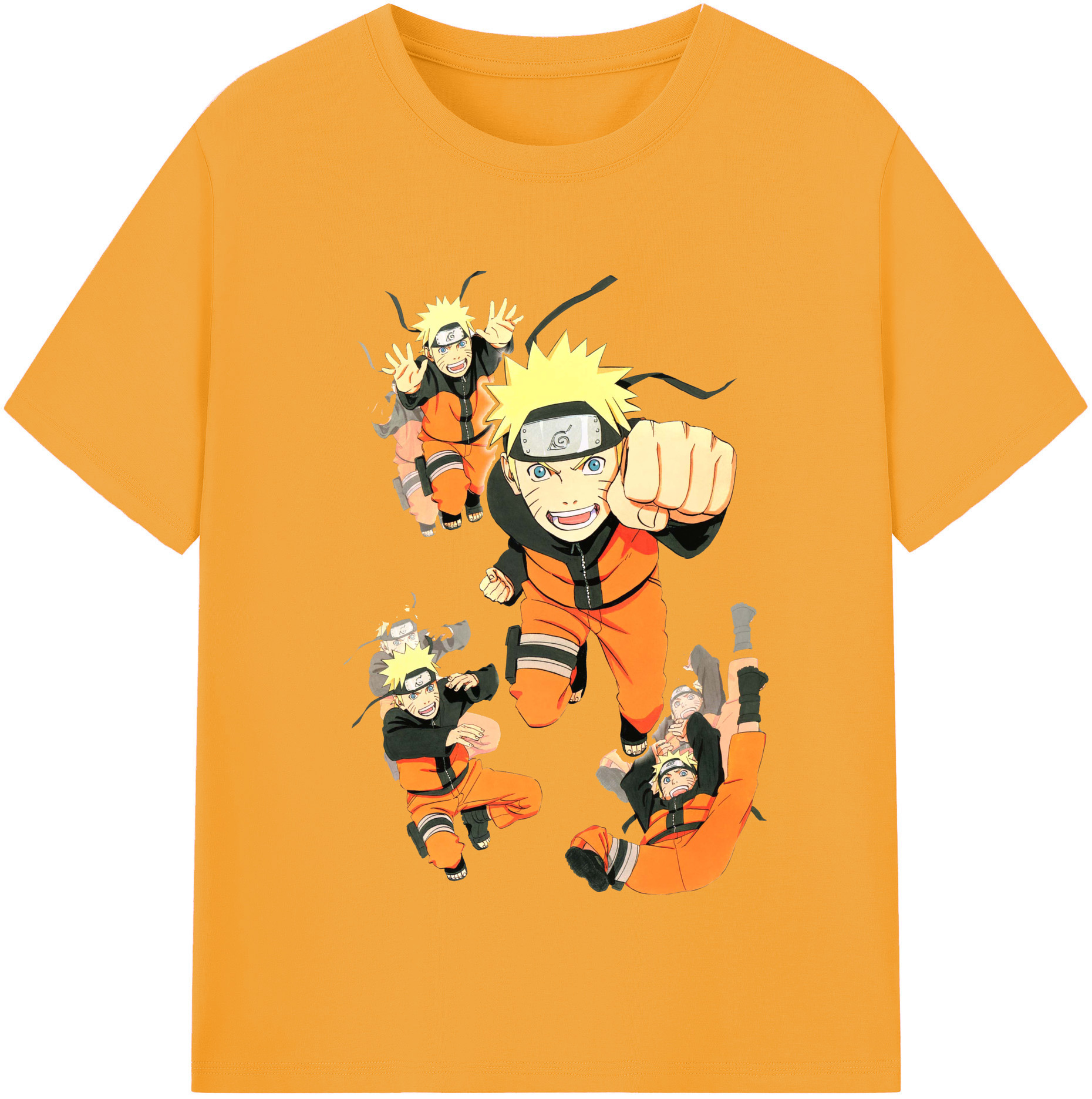 （画像用） NARUTO -ナルト- うずまき ナルト Uzumaki Naruto レディースカジュアルプリントTシャツ（綿100％）