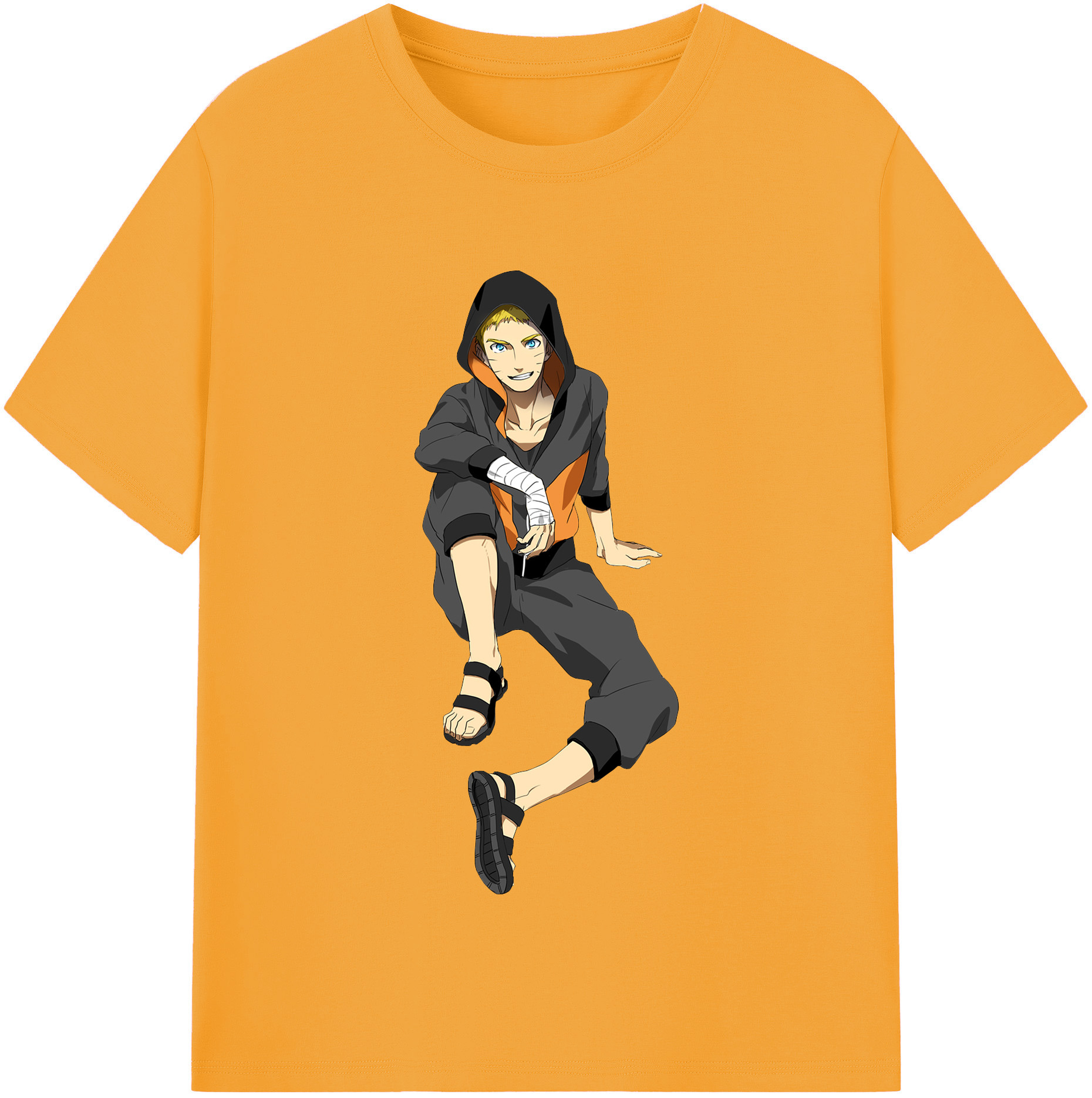 （画像用） NARUTO -ナルト- うずまき ナルト Uzumaki Naruto レディースカジュアルプリントTシャツ（綿100％）
