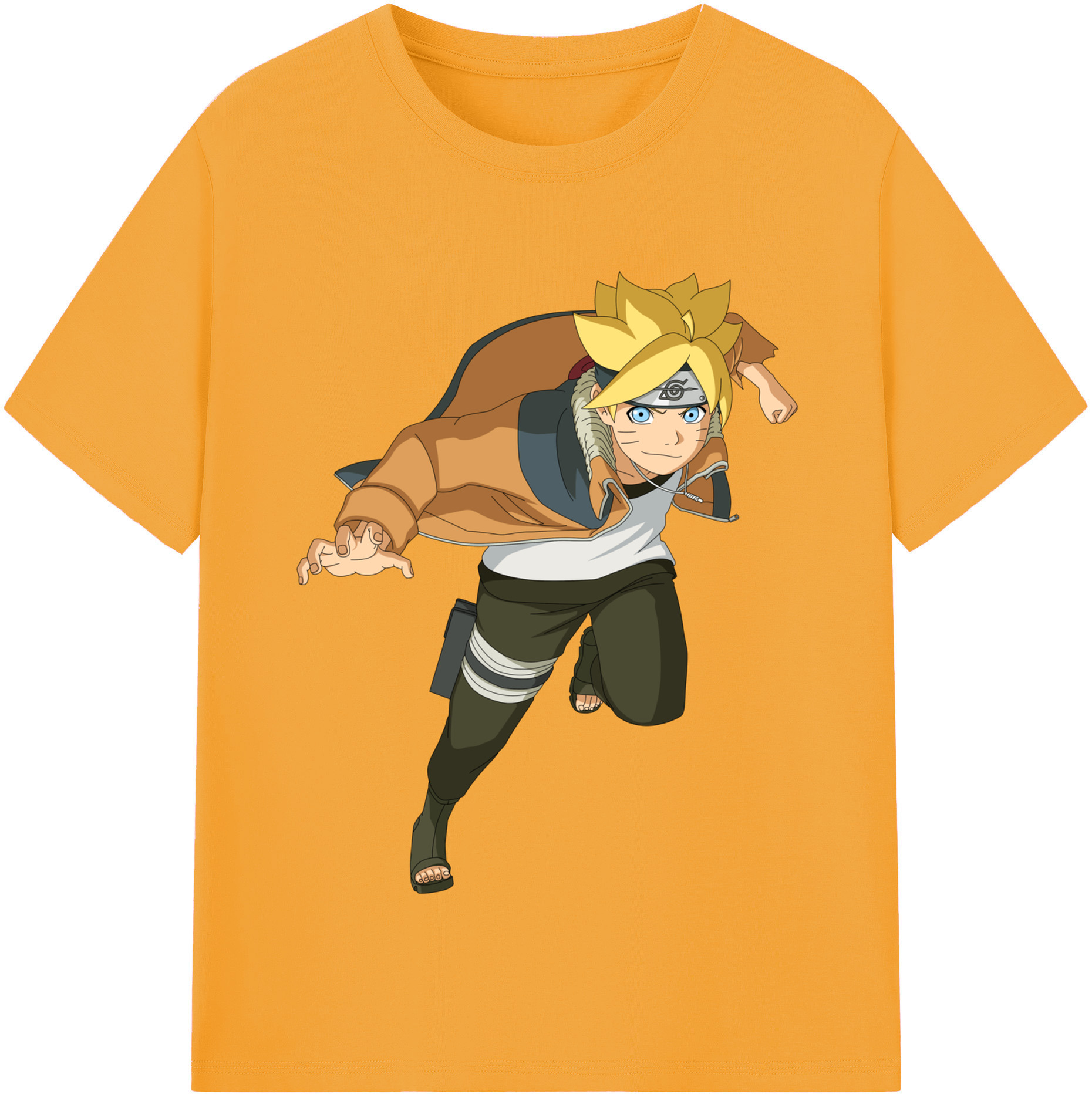 （画像用） NARUTO -ナルト- うずまき ナルト Uzumaki Naruto レディースカジュアルプリントTシャツ（綿100％）