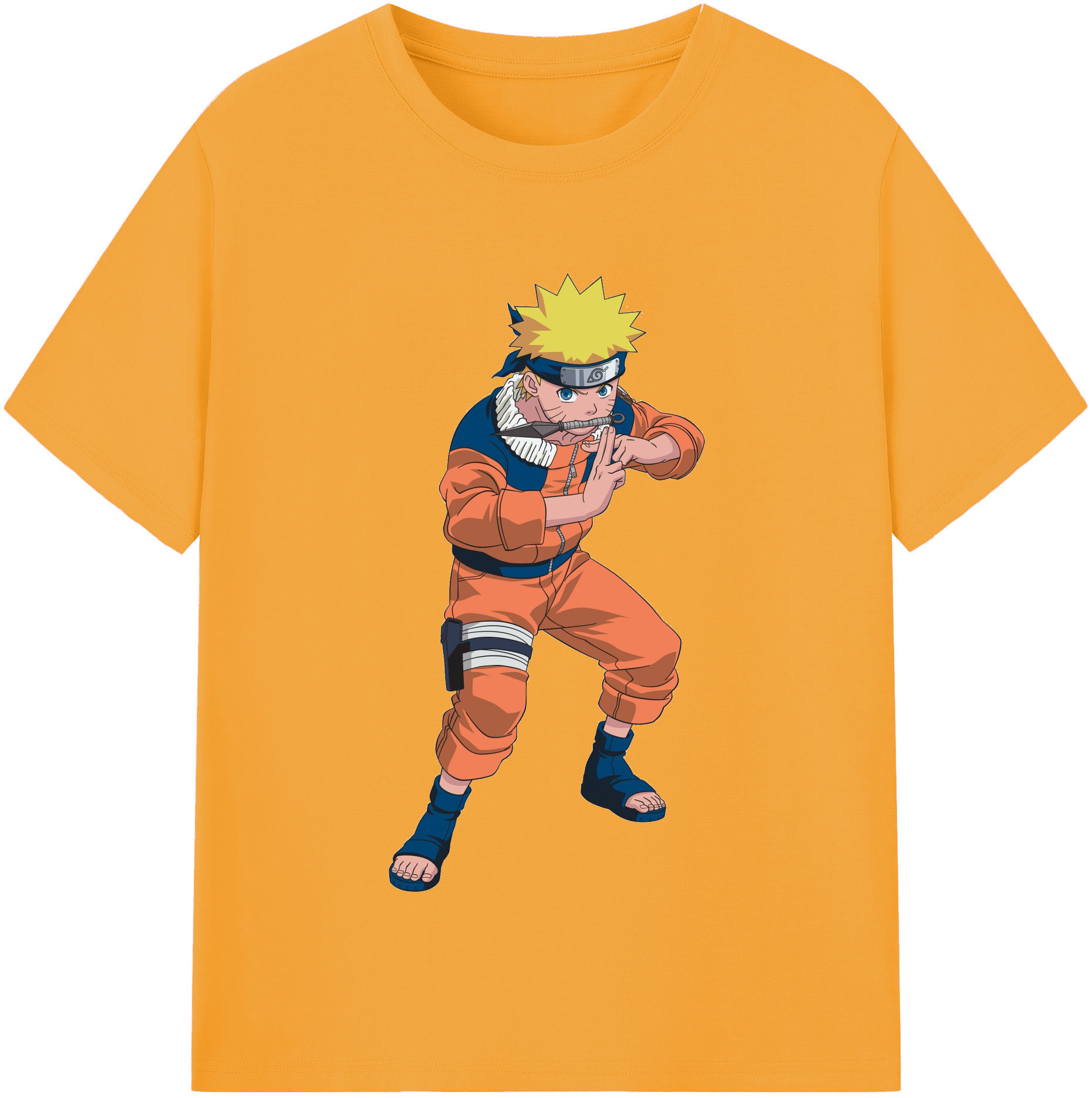 NARUTO -ナルト- うずまき ナルト Uzumaki Naruto レディースカジュアルプリントTシャツ（綿100％）