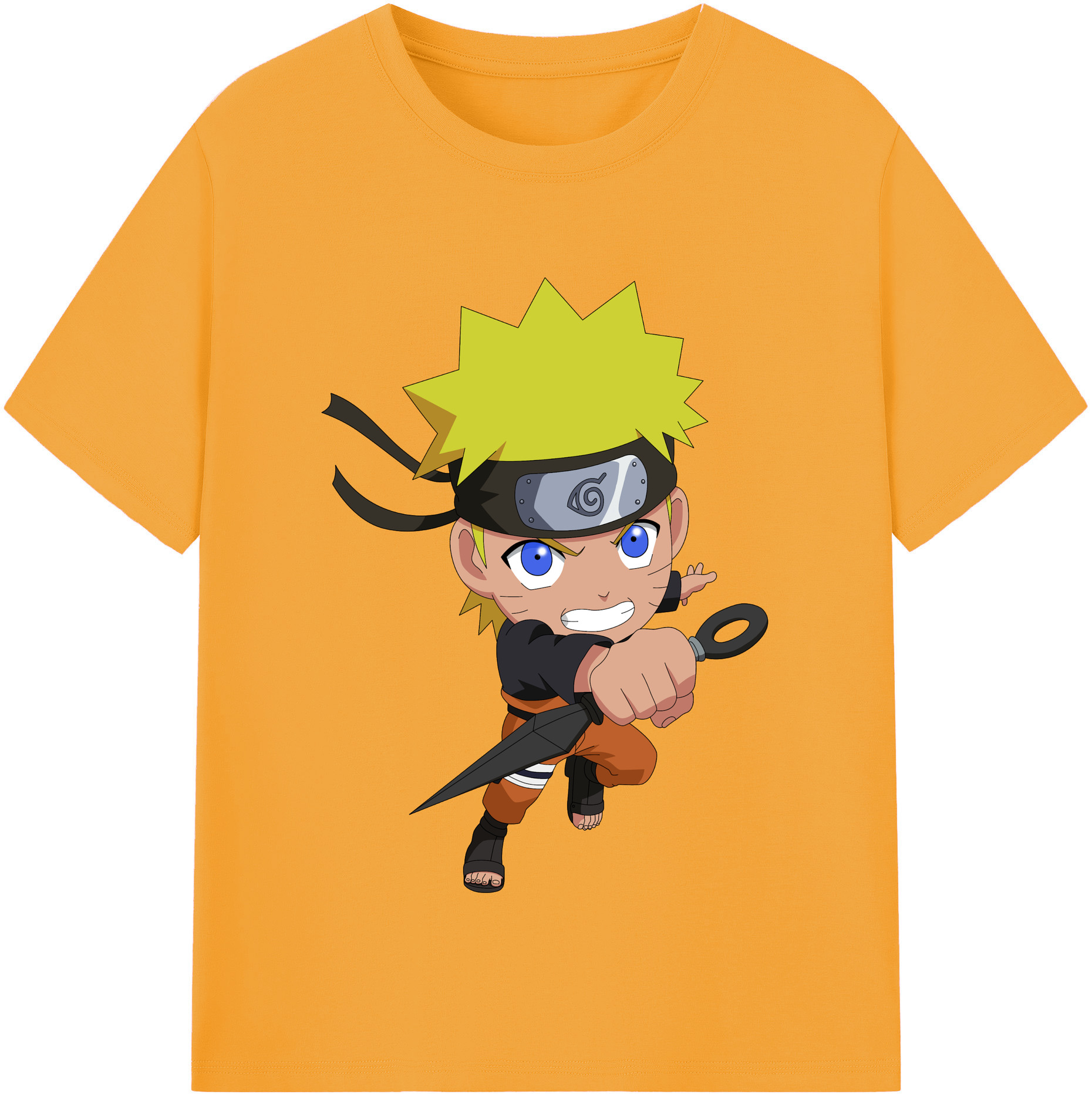 （画像用） NARUTO -ナルト- うずまき ナルト Uzumaki Naruto レディースカジュアルプリントTシャツ（綿100％）