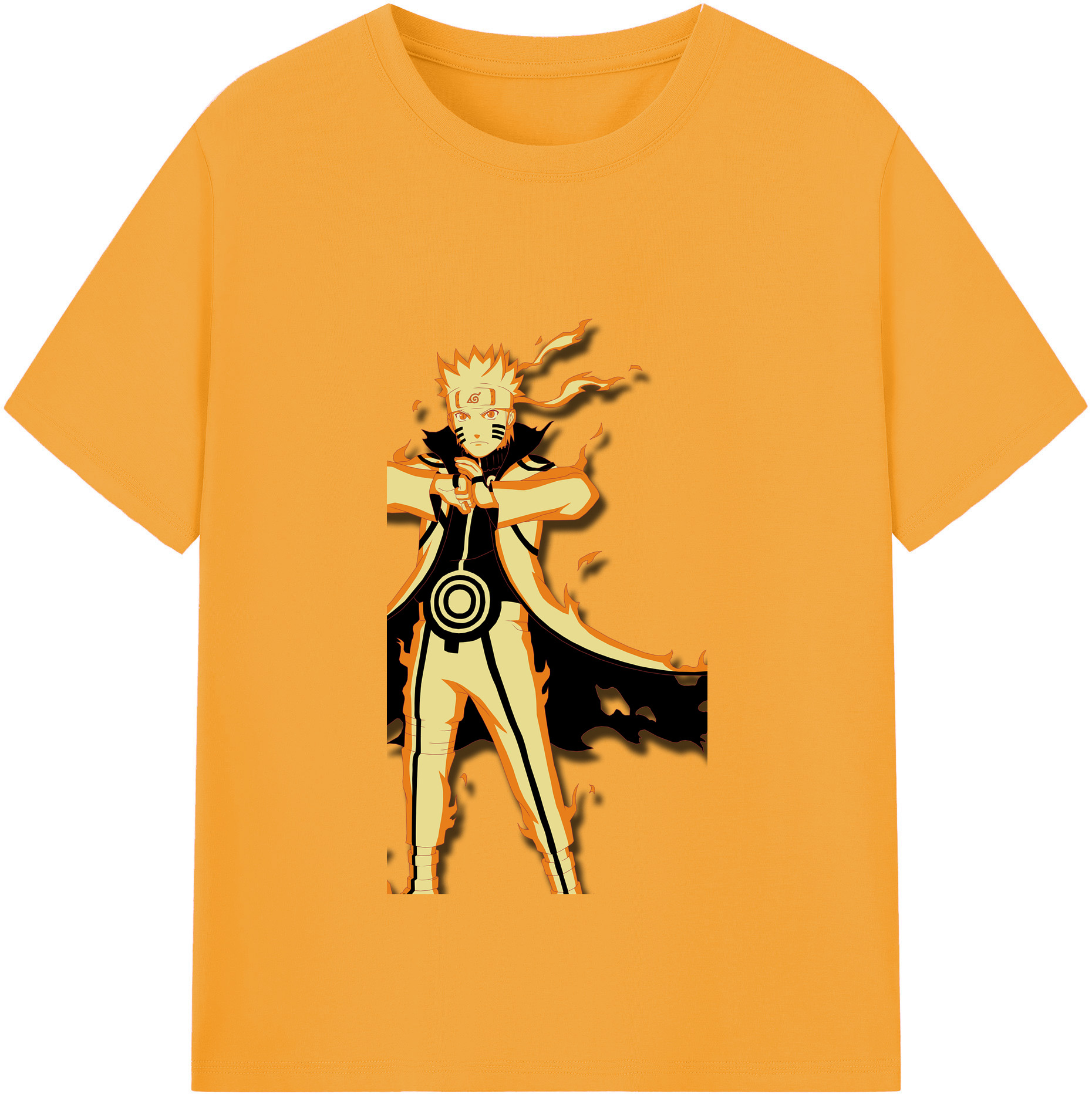 （画像用） NARUTO -ナルト- うずまき ナルト Uzumaki Naruto レディースカジュアルプリントTシャツ（綿100％）