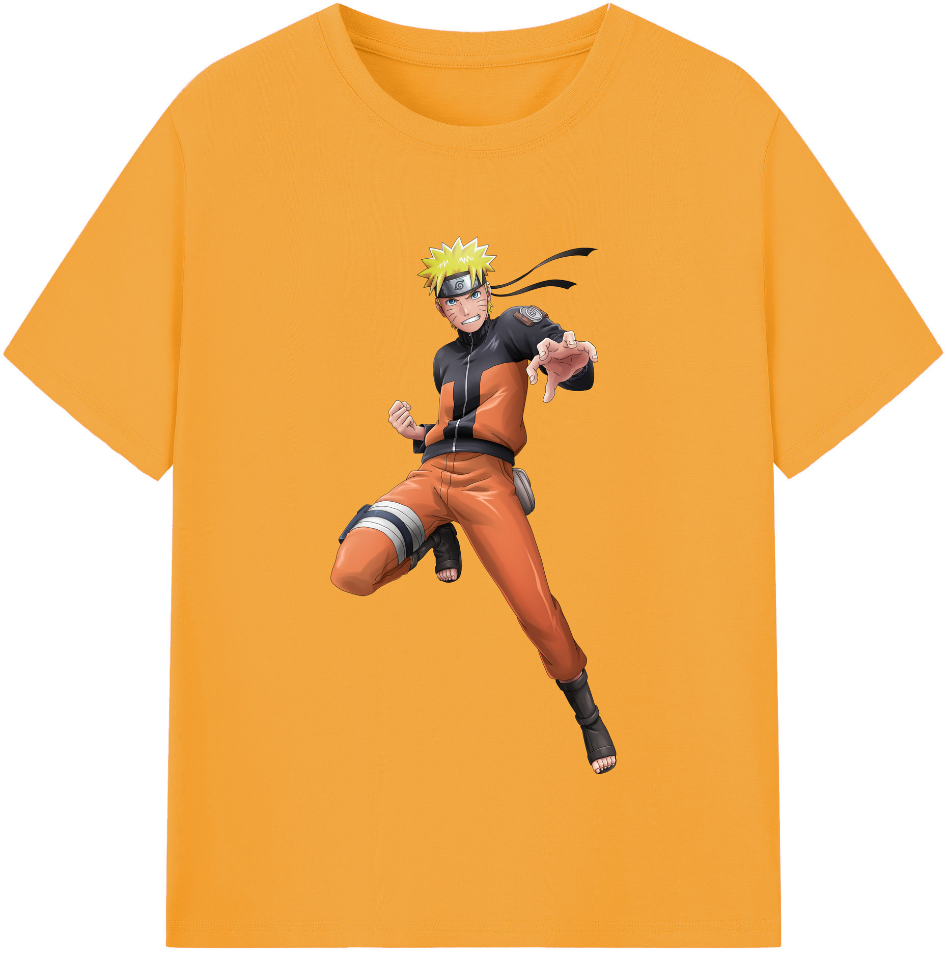 （画像用） NARUTO -ナルト- うずまき ナルト Uzumaki Naruto レディースカジュアルプリントTシャツ（綿100％）