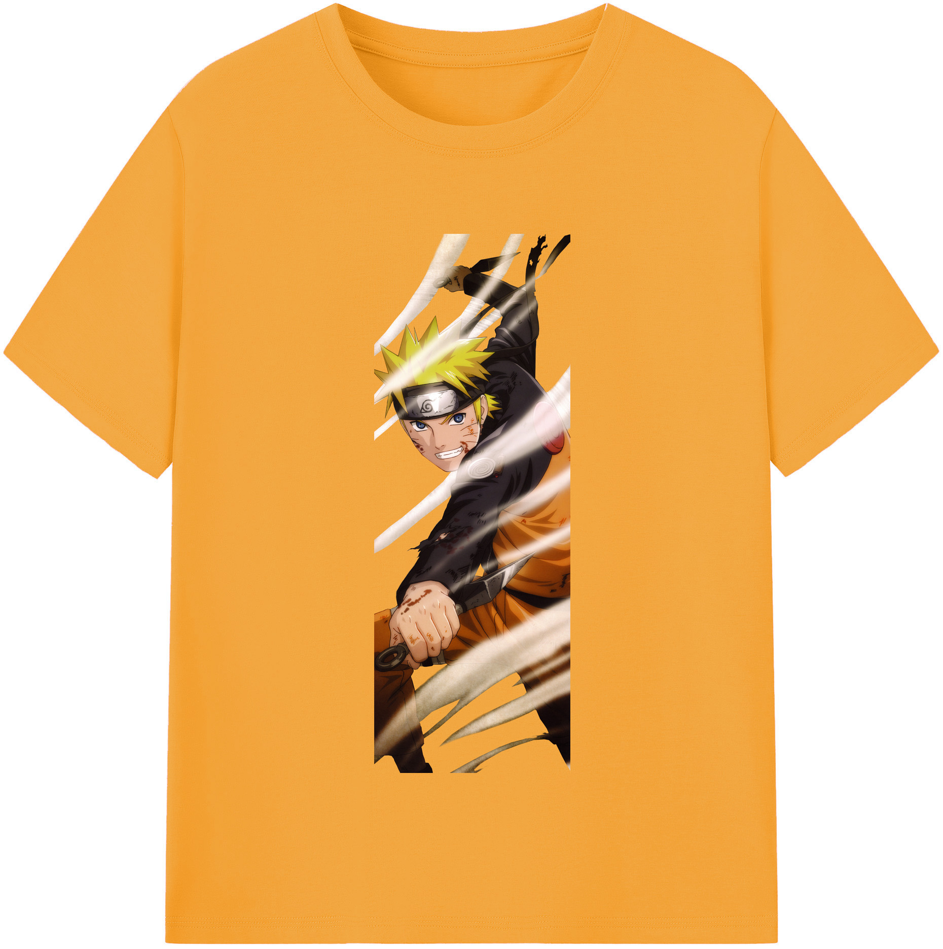 （画像用） NARUTO -ナルト- うずまき ナルト Uzumaki Naruto レディースカジュアルプリントTシャツ（綿100％）