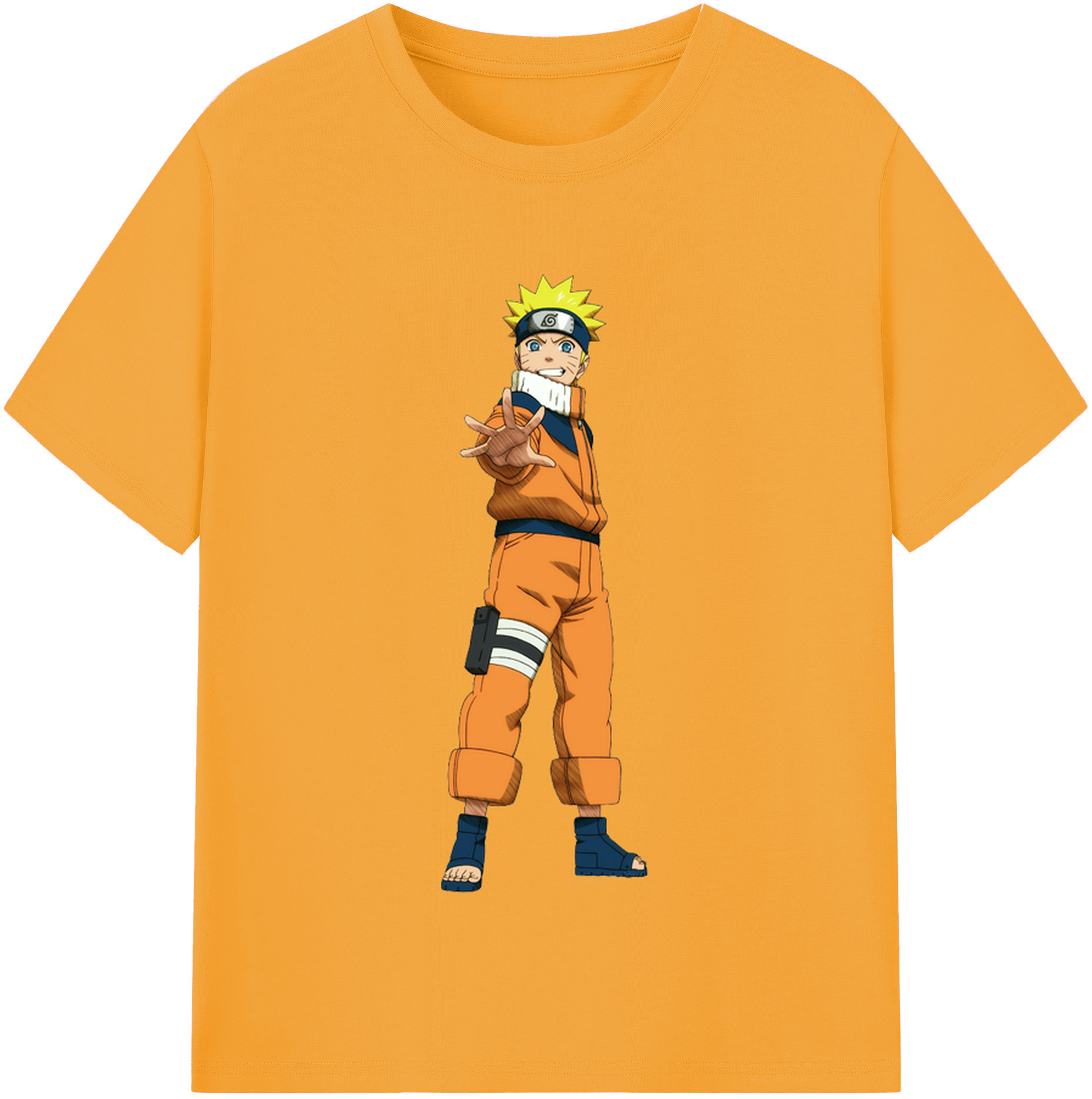 （画像用） NARUTO -ナルト- うずまき ナルト Uzumaki Naruto レディースカジュアルプリントTシャツ（綿100％）
