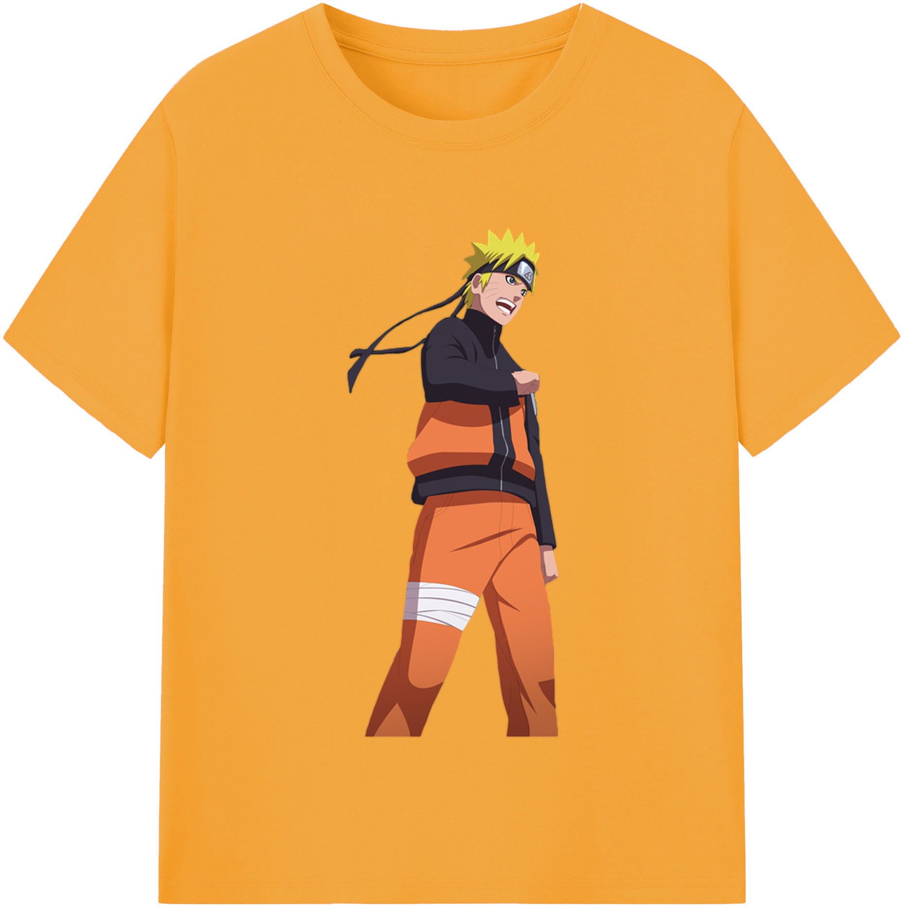 （画像用） NARUTO -ナルト- うずまき ナルト Uzumaki Naruto レディースカジュアルプリントTシャツ（綿100％）