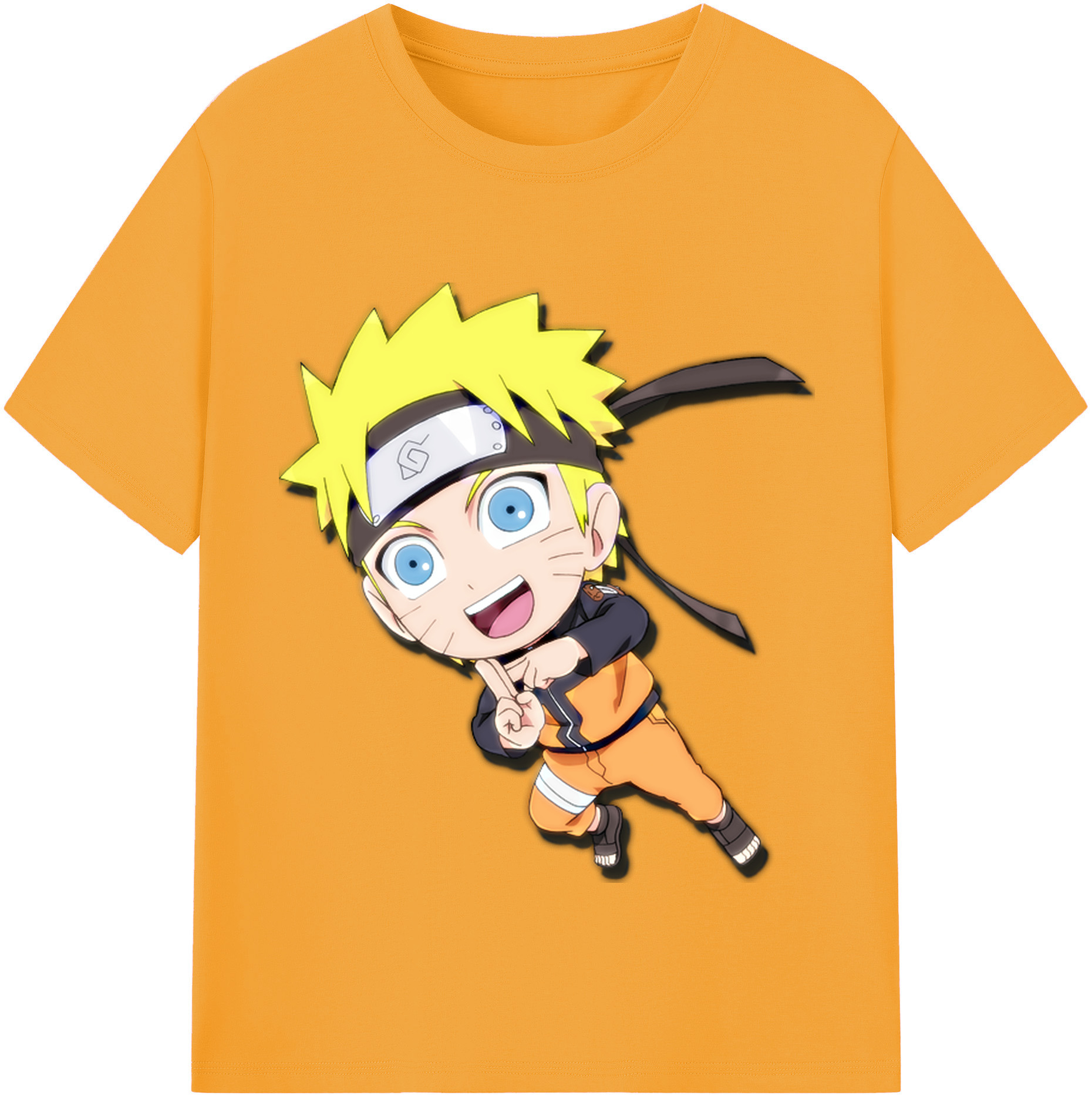 （画像用） NARUTO -ナルト- うずまき ナルト Uzumaki Naruto レディースカジュアルプリントTシャツ（綿100％）