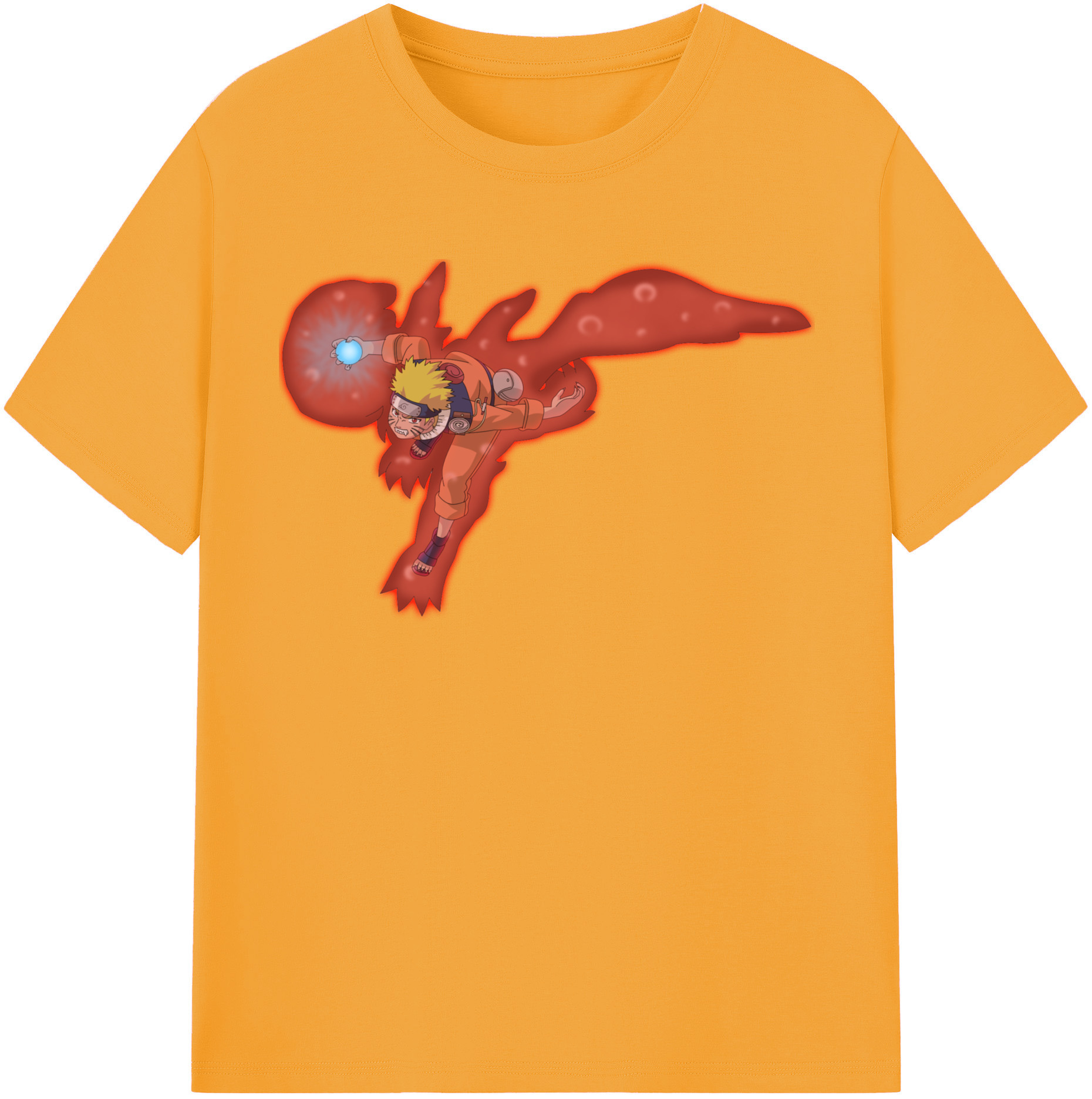 （画像用） NARUTO -ナルト- うずまき ナルト Uzumaki Naruto レディースカジュアルプリントTシャツ（綿100％）