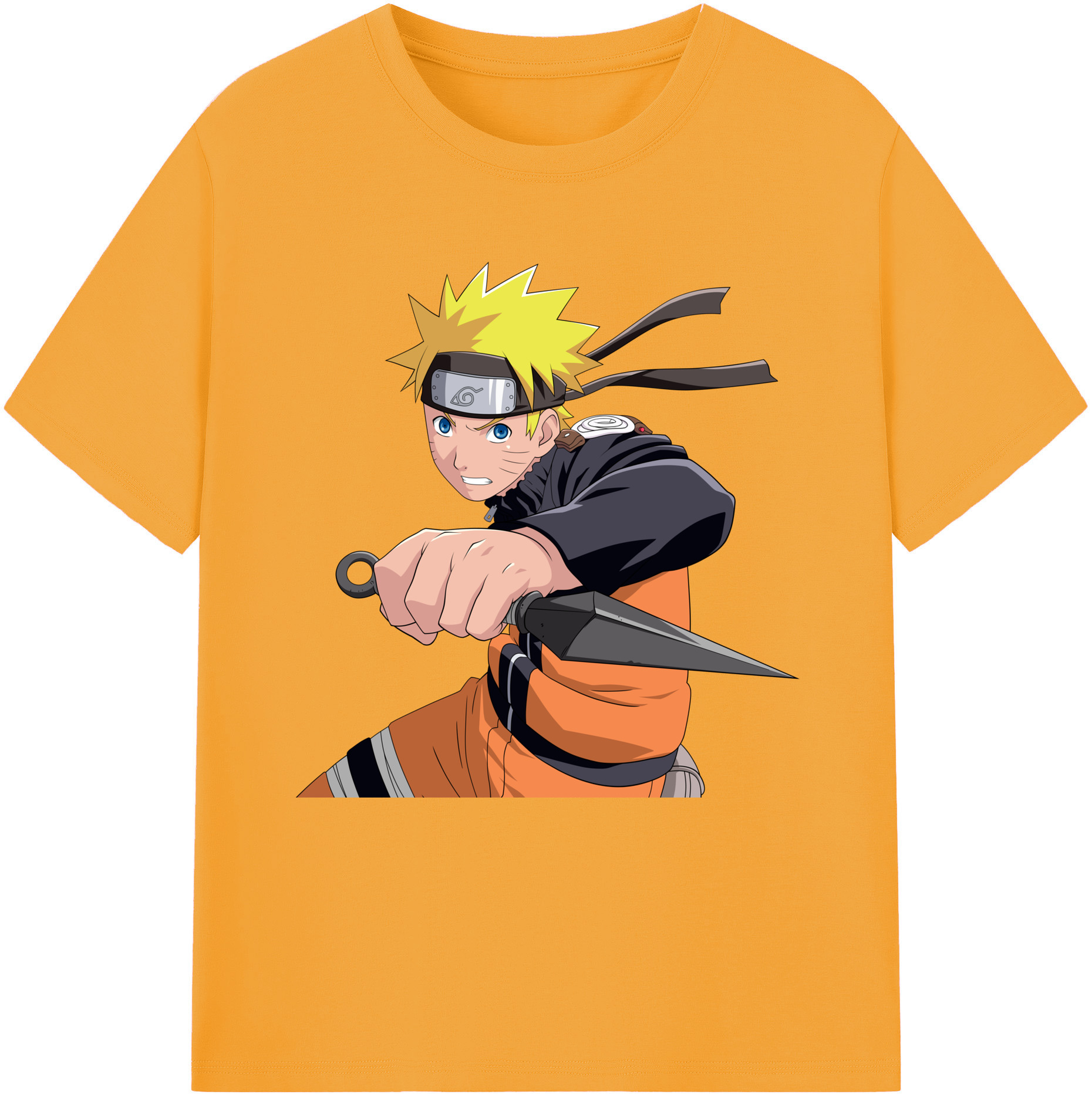 （画像用） NARUTO -ナルト- うずまき ナルト Uzumaki Naruto レディースカジュアルプリントTシャツ（綿100％）