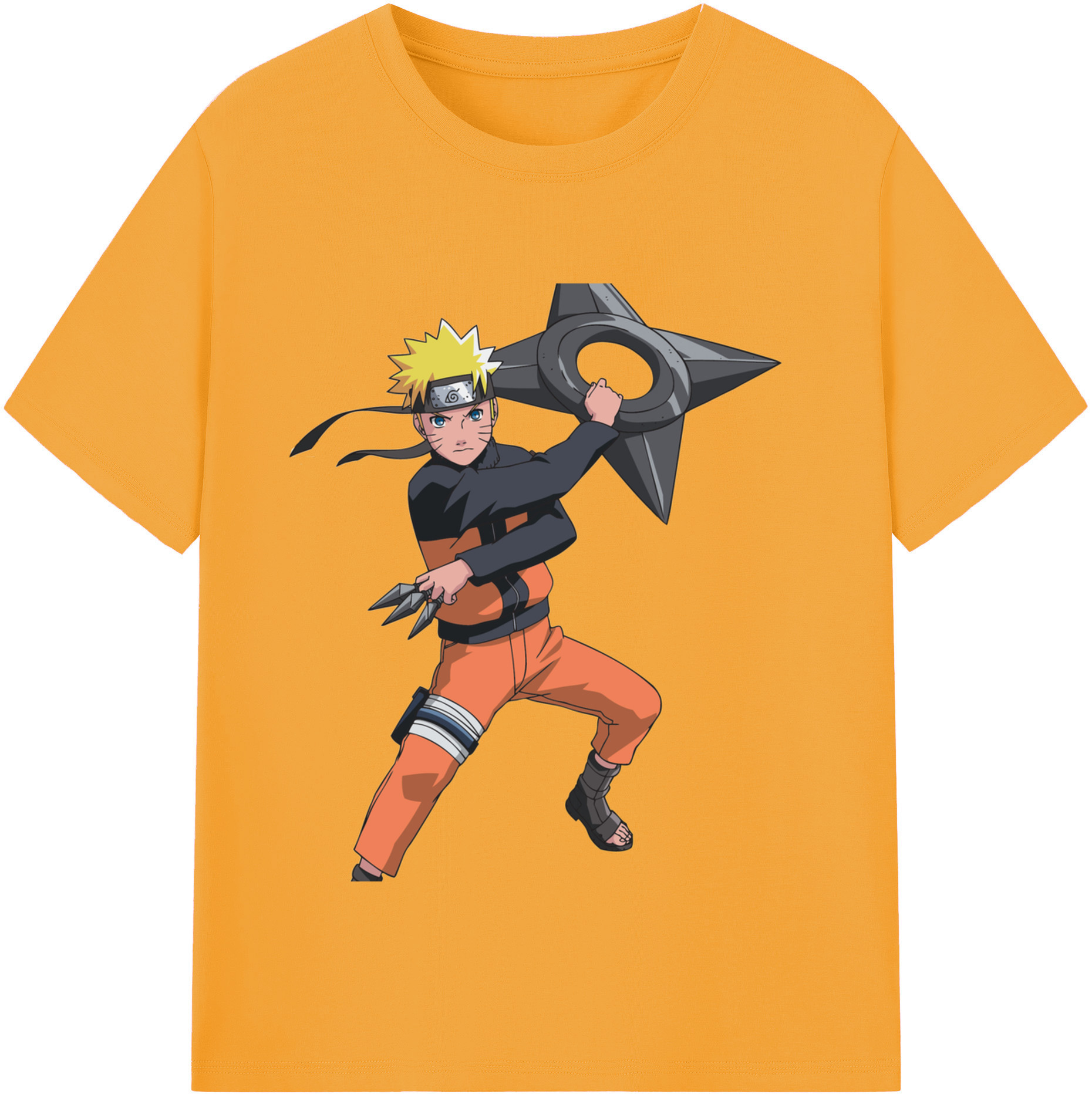 （画像用） NARUTO -ナルト- うずまき ナルト Uzumaki Naruto レディースカジュアルプリントTシャツ（綿100％）