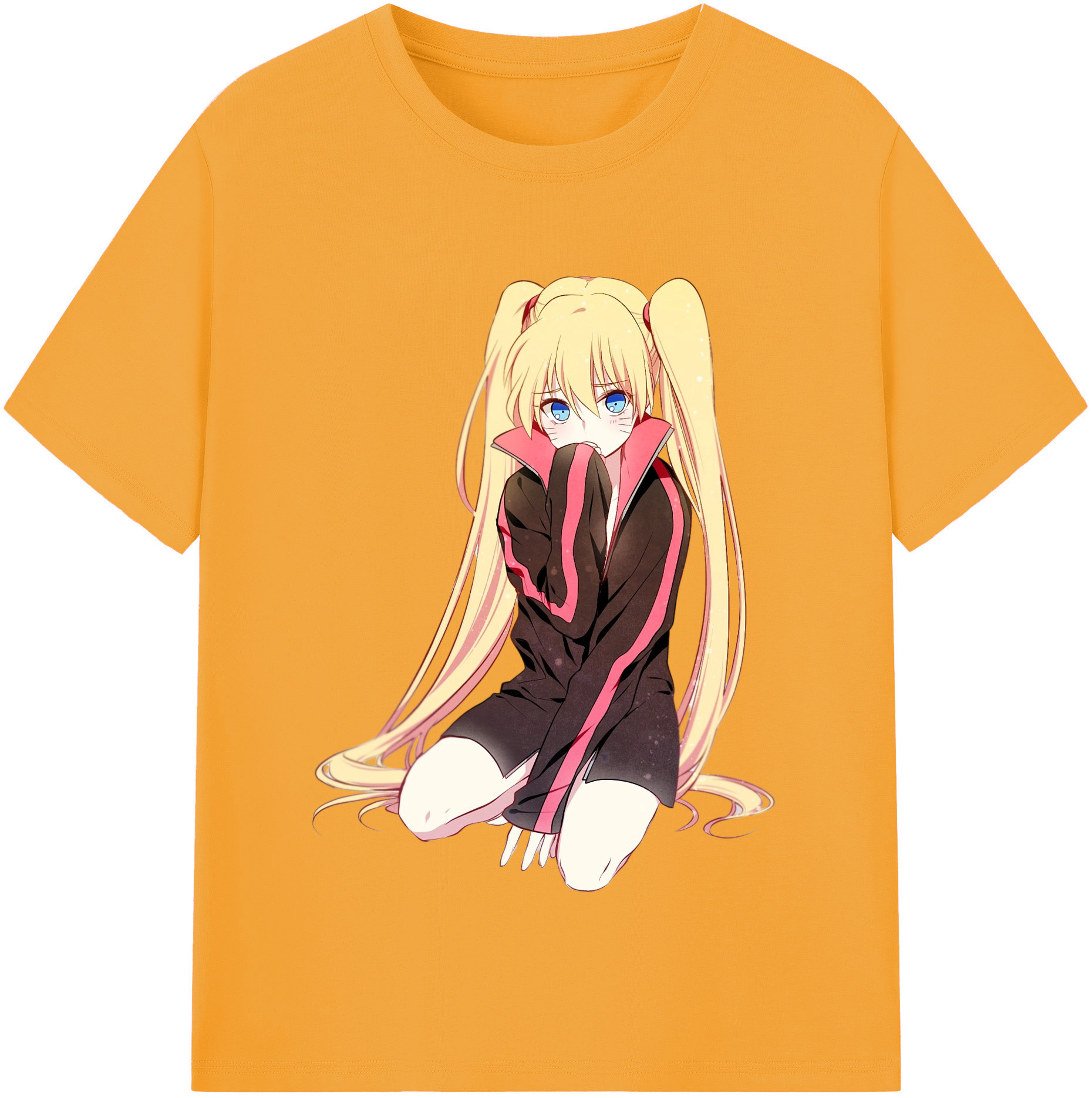 （画像用） NARUTO -ナルト- うずまき ナルト Uzumaki Naruto レディースカジュアルプリントTシャツ（綿100％）