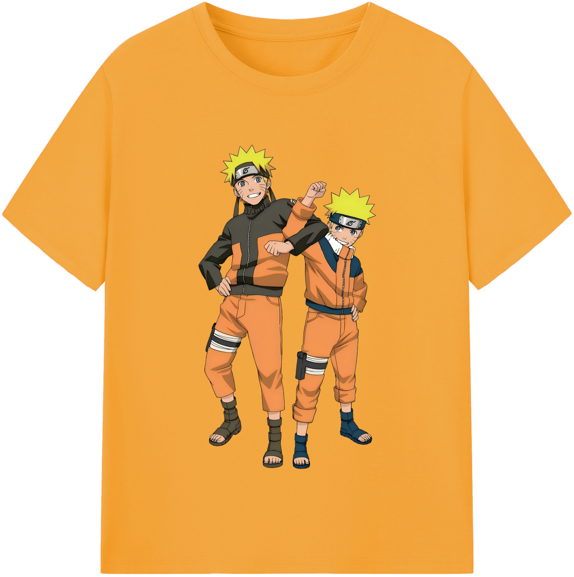 （画像用） NARUTO -ナルト- うずまき ナルト Uzumaki Naruto レディースカジュアルプリントTシャツ（綿100％）