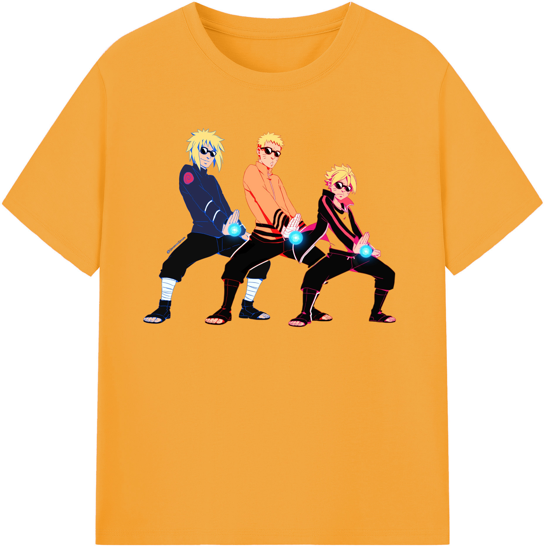 （画像用） NARUTO -ナルト- うずまき ナルト Uzumaki Naruto レディースカジュアルプリントTシャツ（綿100％）