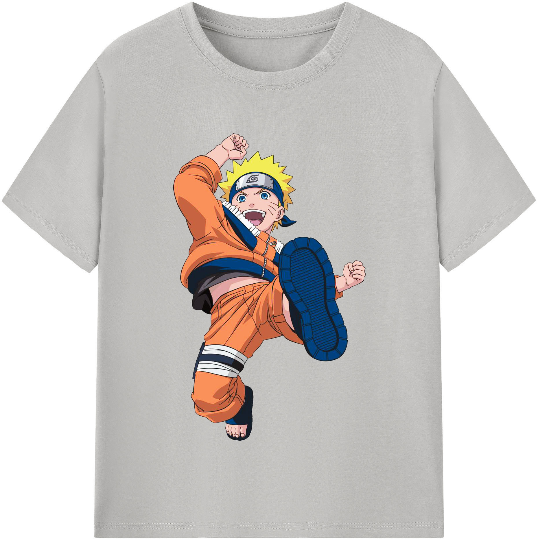 （画像用） NARUTO -ナルト- うずまき ナルト Uzumaki Naruto レディースカジュアルプリントTシャツ（綿100％）