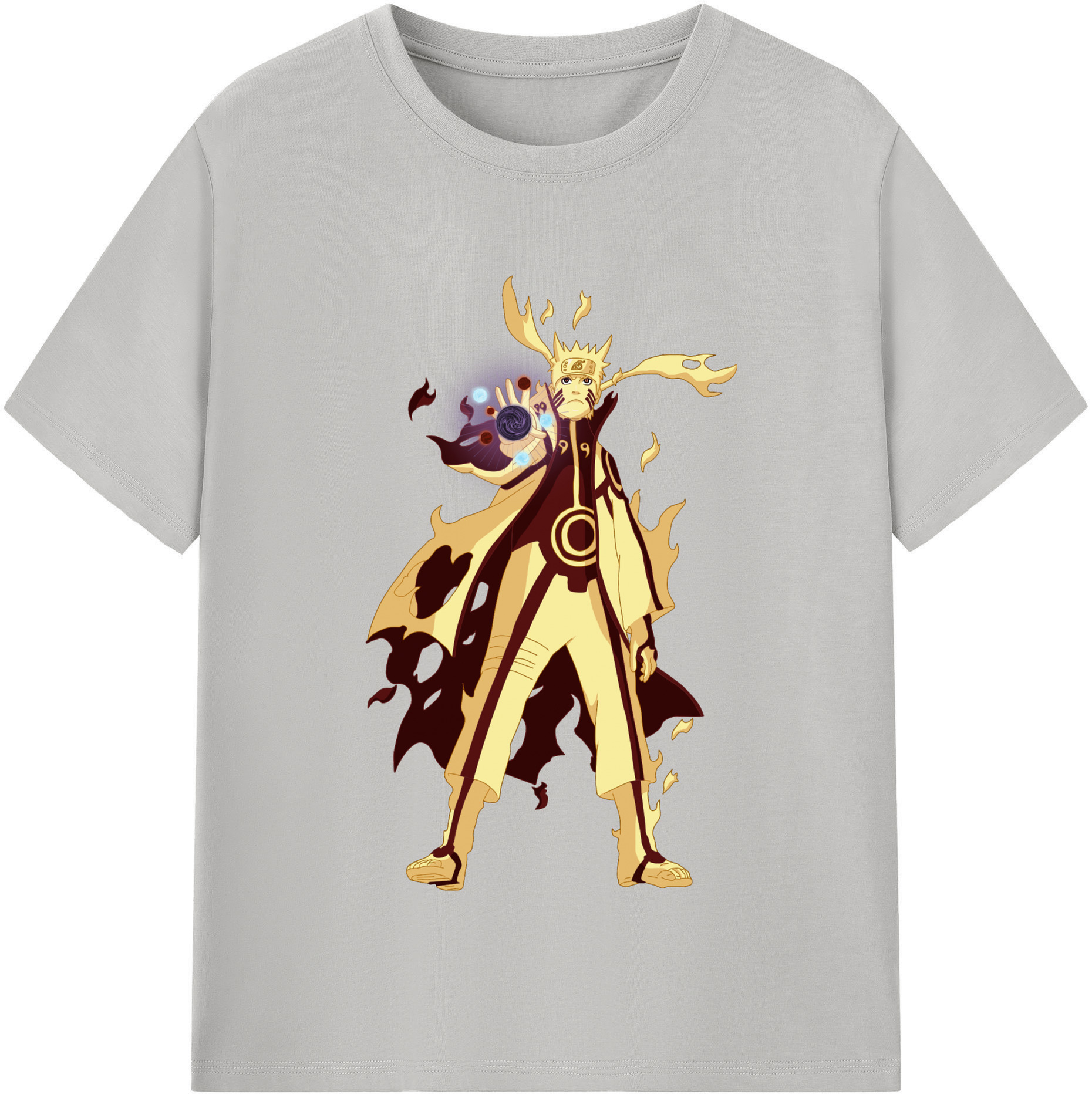 NARUTO -ナルト- うずまき ナルト Uzumaki Naruto レディースカジュアルプリントTシャツ（綿100％）