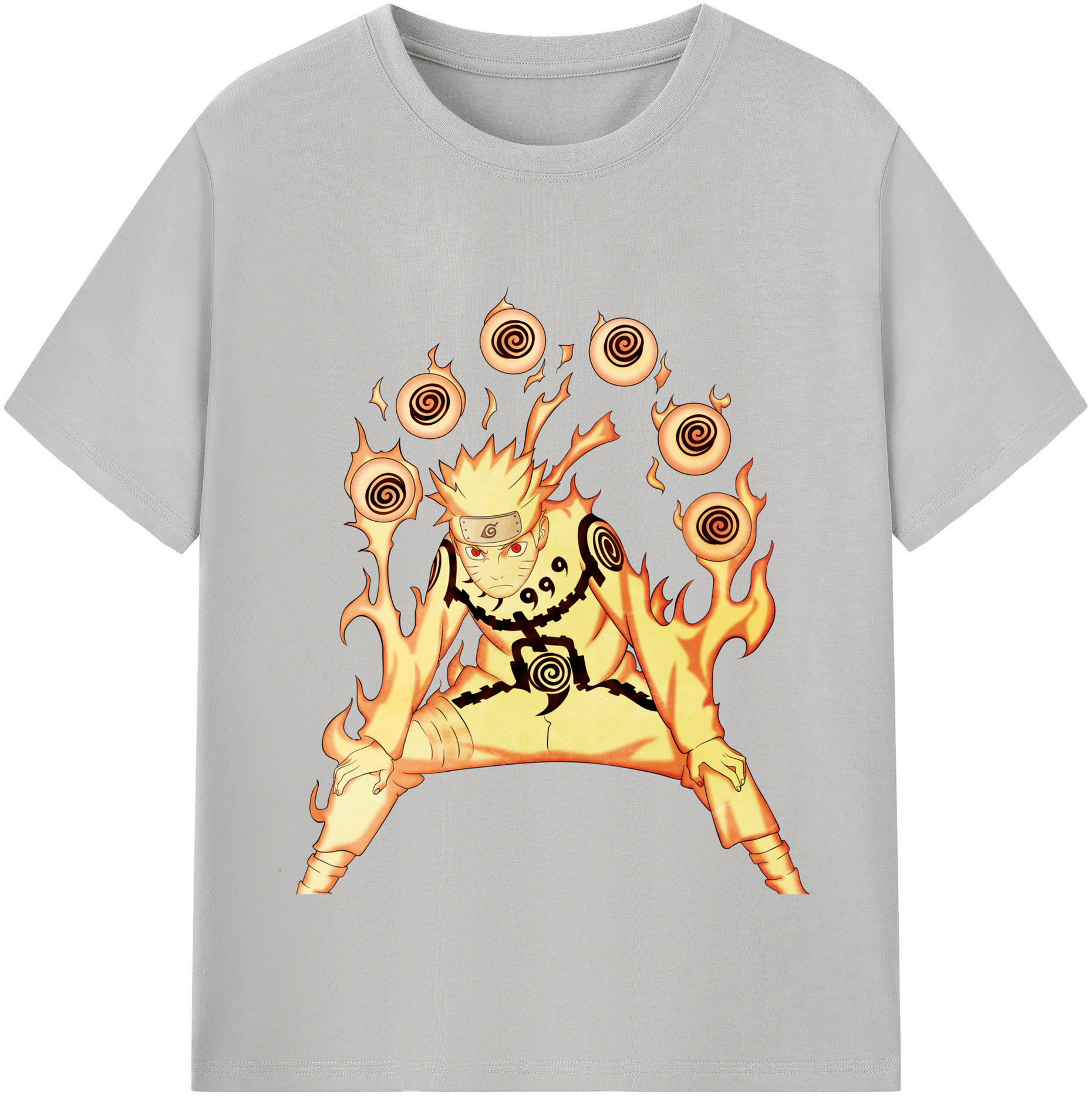 （画像用） NARUTO -ナルト- うずまき ナルト Uzumaki Naruto レディースカジュアルプリントTシャツ（綿100％）
