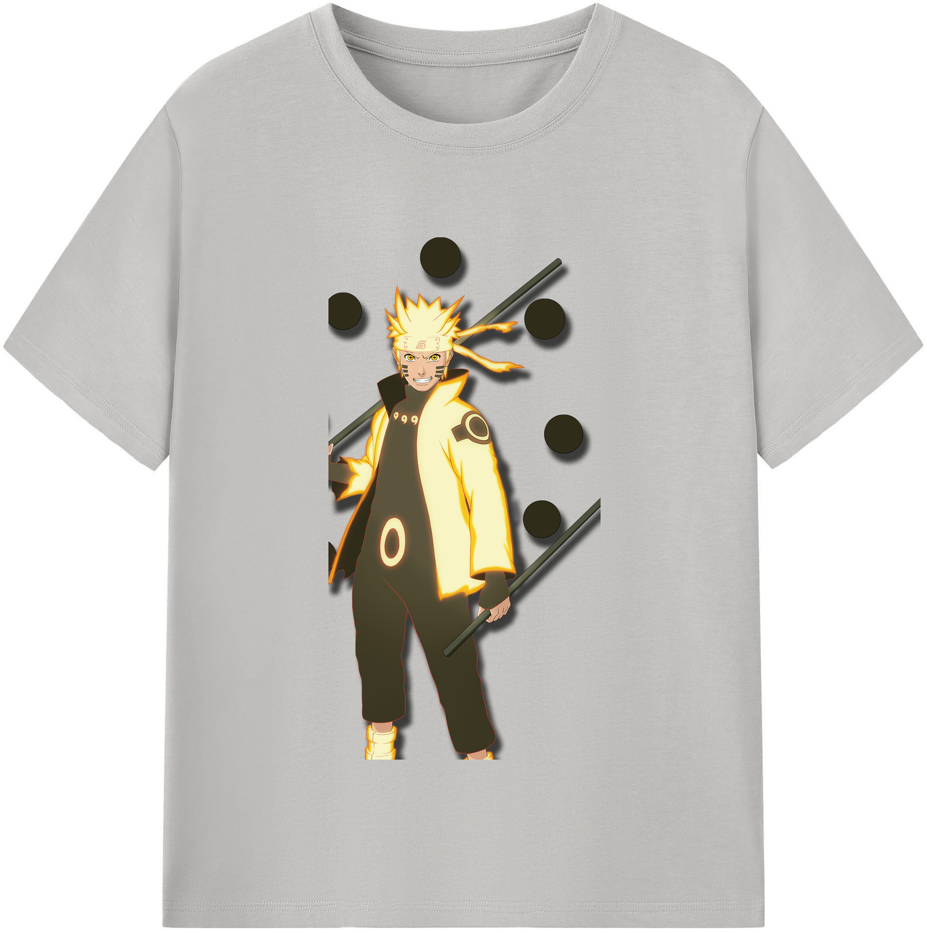 （画像用） NARUTO -ナルト- うずまき ナルト Uzumaki Naruto レディースカジュアルプリントTシャツ（綿100％）