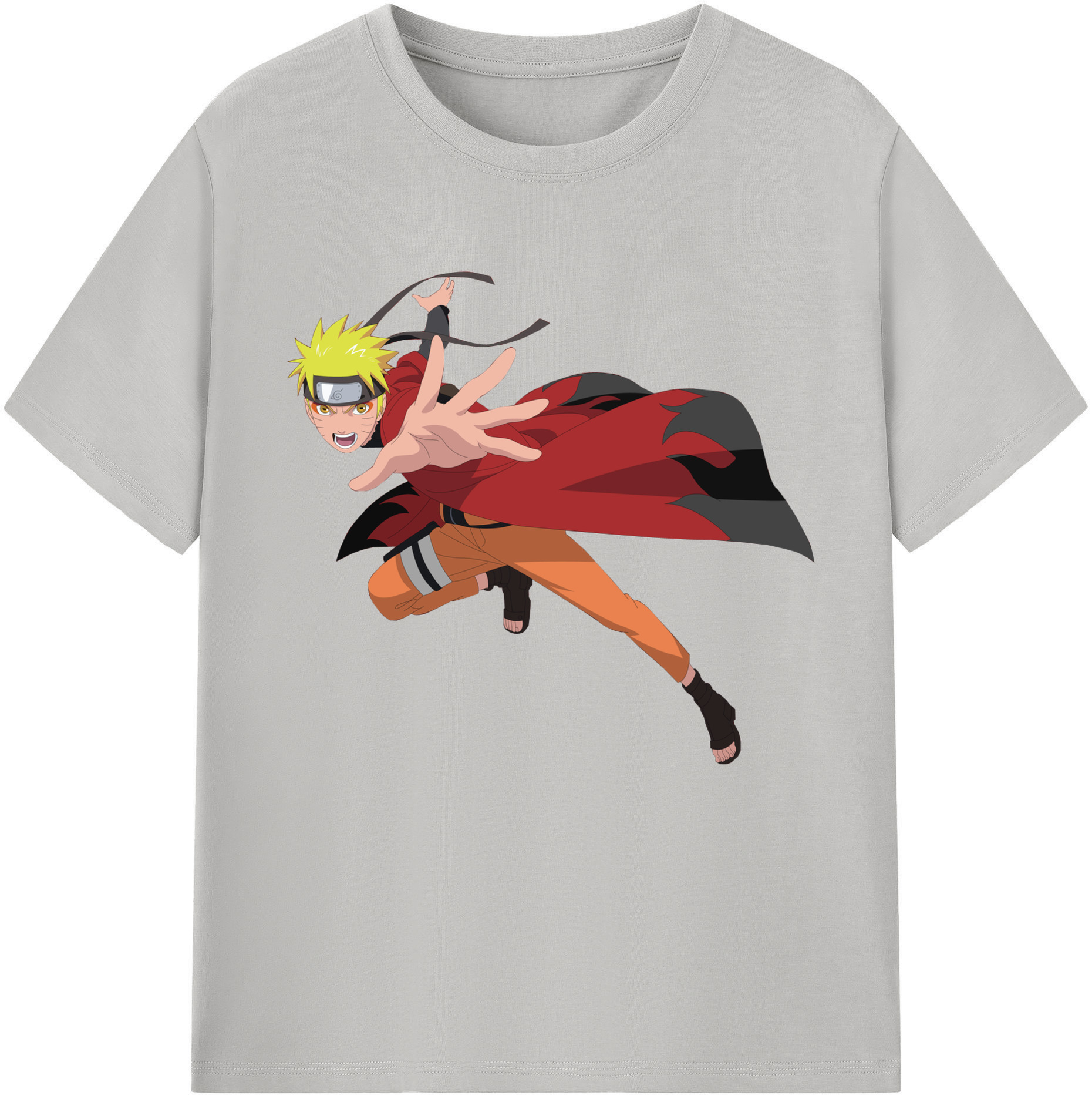 （画像用） NARUTO -ナルト- うずまき ナルト Uzumaki Naruto レディースカジュアルプリントTシャツ（綿100％）