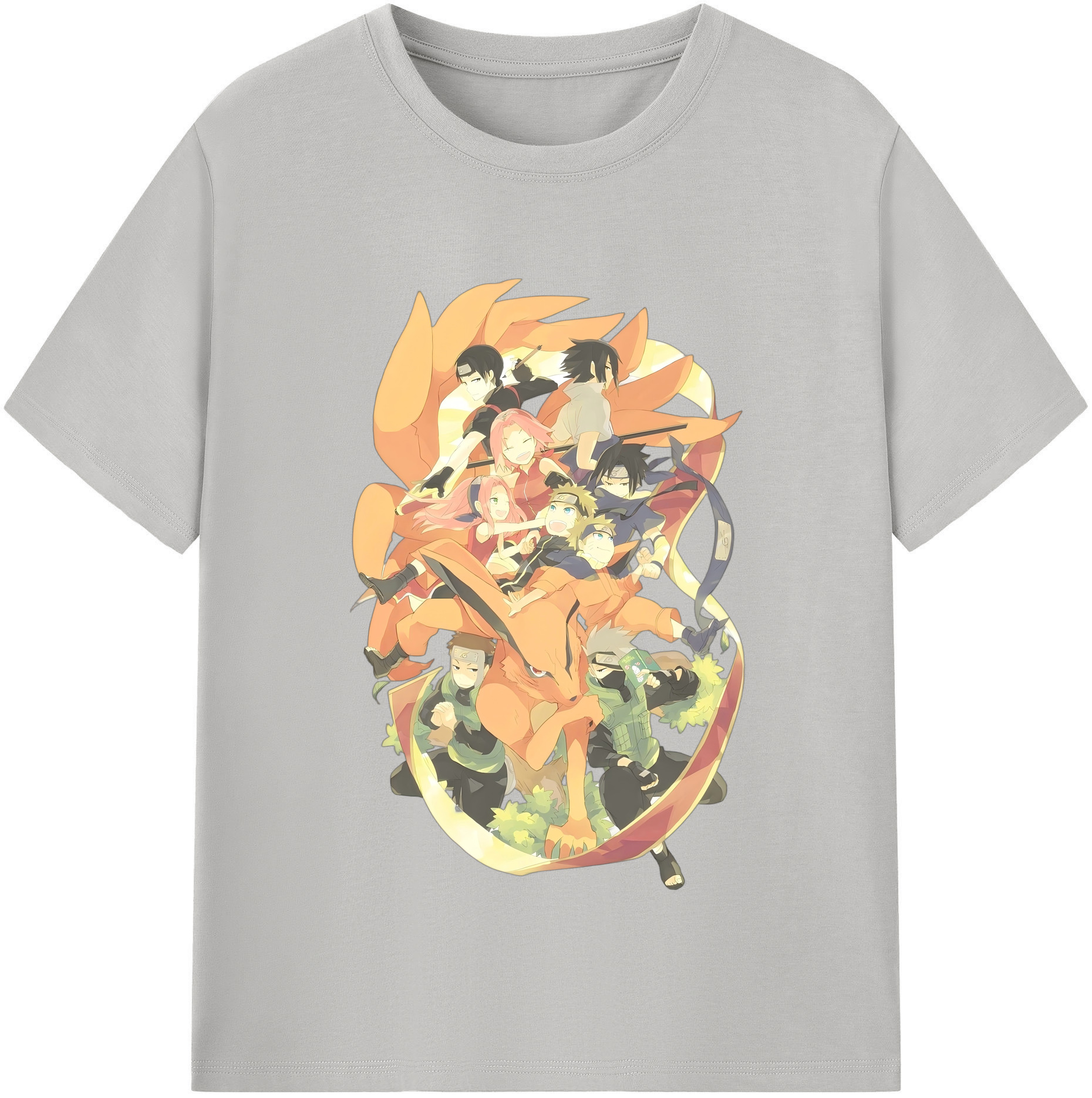 （画像用） NARUTO -ナルト- うずまき ナルト Uzumaki Naruto レディースカジュアルプリントTシャツ（綿100％）