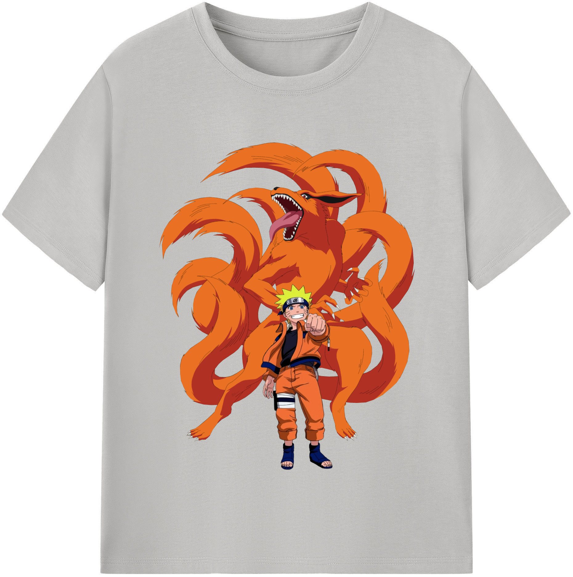 （画像用） NARUTO -ナルト- うずまき ナルト Uzumaki Naruto レディースカジュアルプリントTシャツ（綿100％）